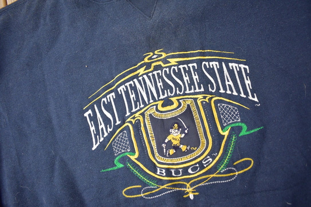 Vintage 1990s East Tennessee Bucs Collegiate Crewneck Men's XXL - Image 3