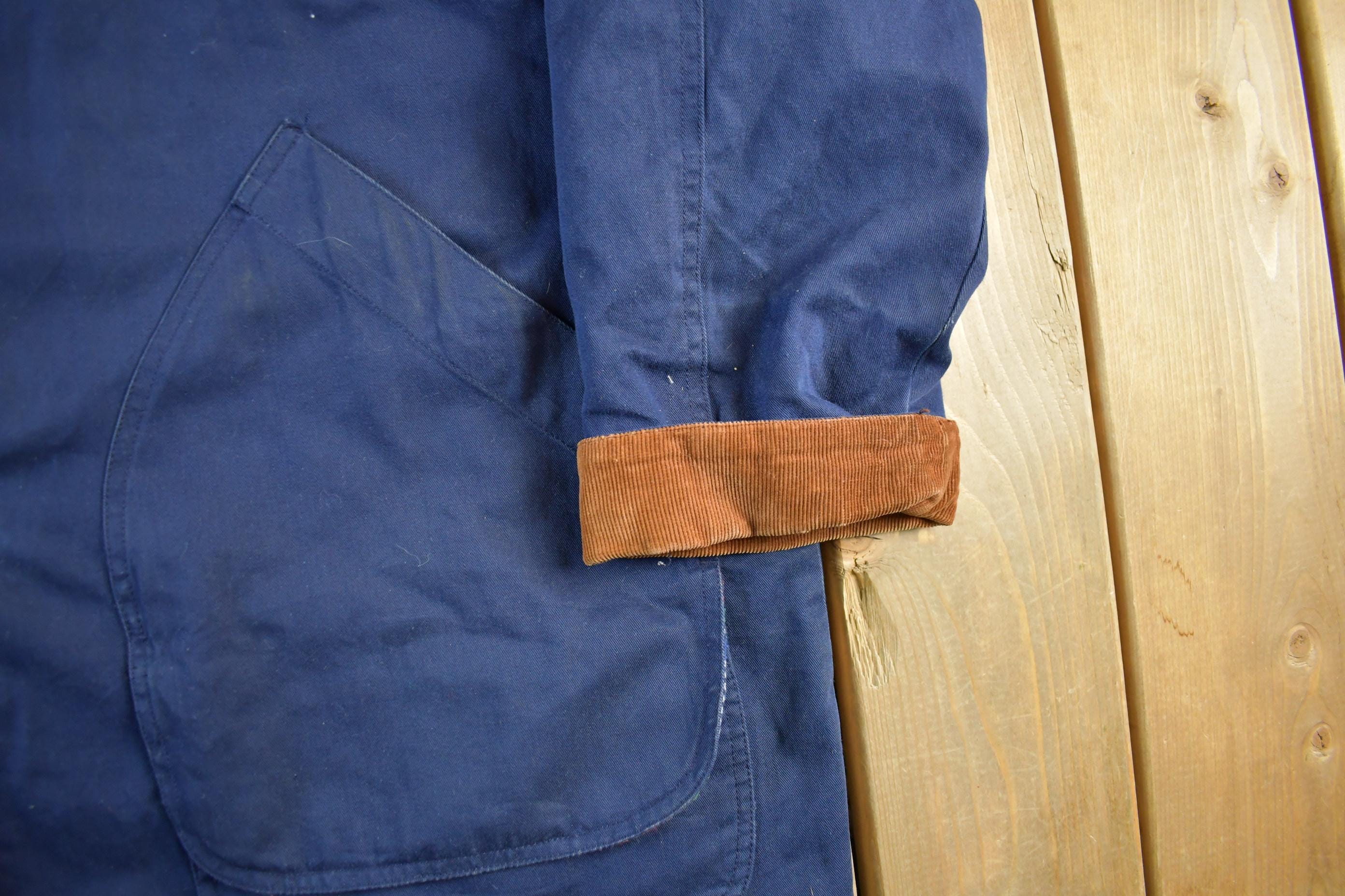 Vintage 1990s Eaton Attitude Flannel Lined Barn Chore Coat Men's XL - Image 3