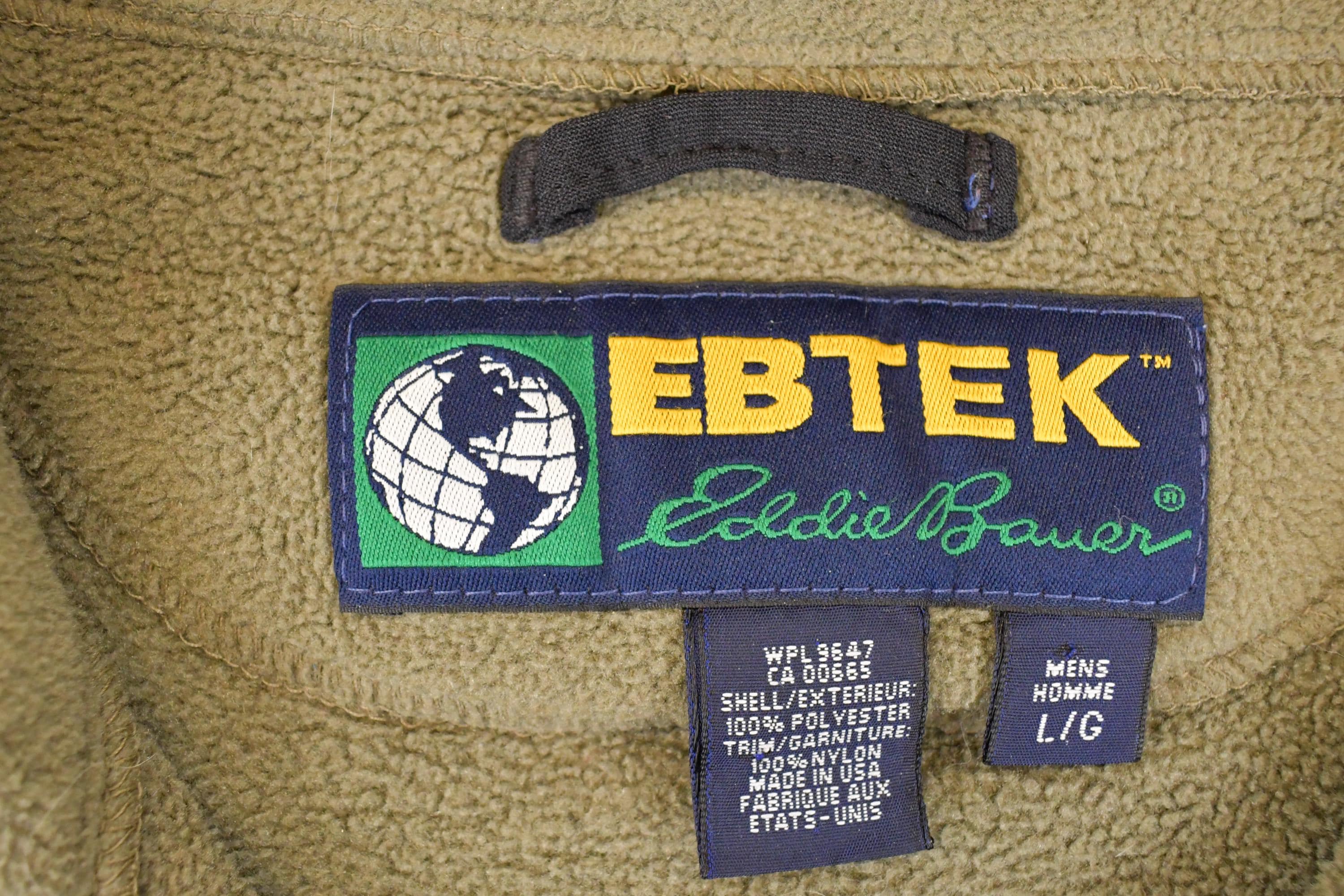 Vintage 1990s EBTEK Fleece Outdoorsman Sweater Mens XL - Image 4