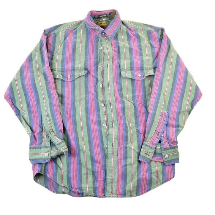Vintage 1990s Eddie Bauer Button Up Western Style Shirt Men's Medium