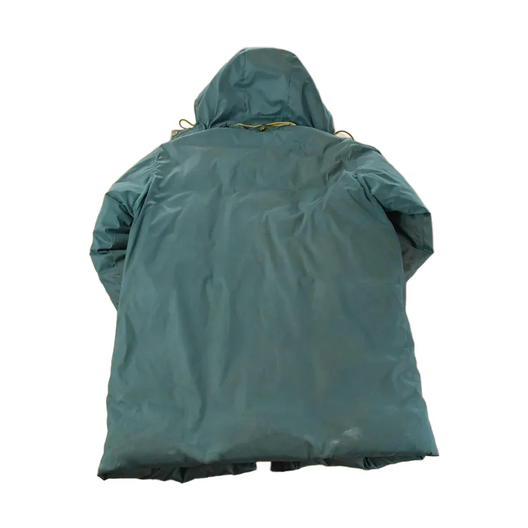 Vintage 1990s Eddie Bauer Down Hooded Jacket Men's Medium - Image 2