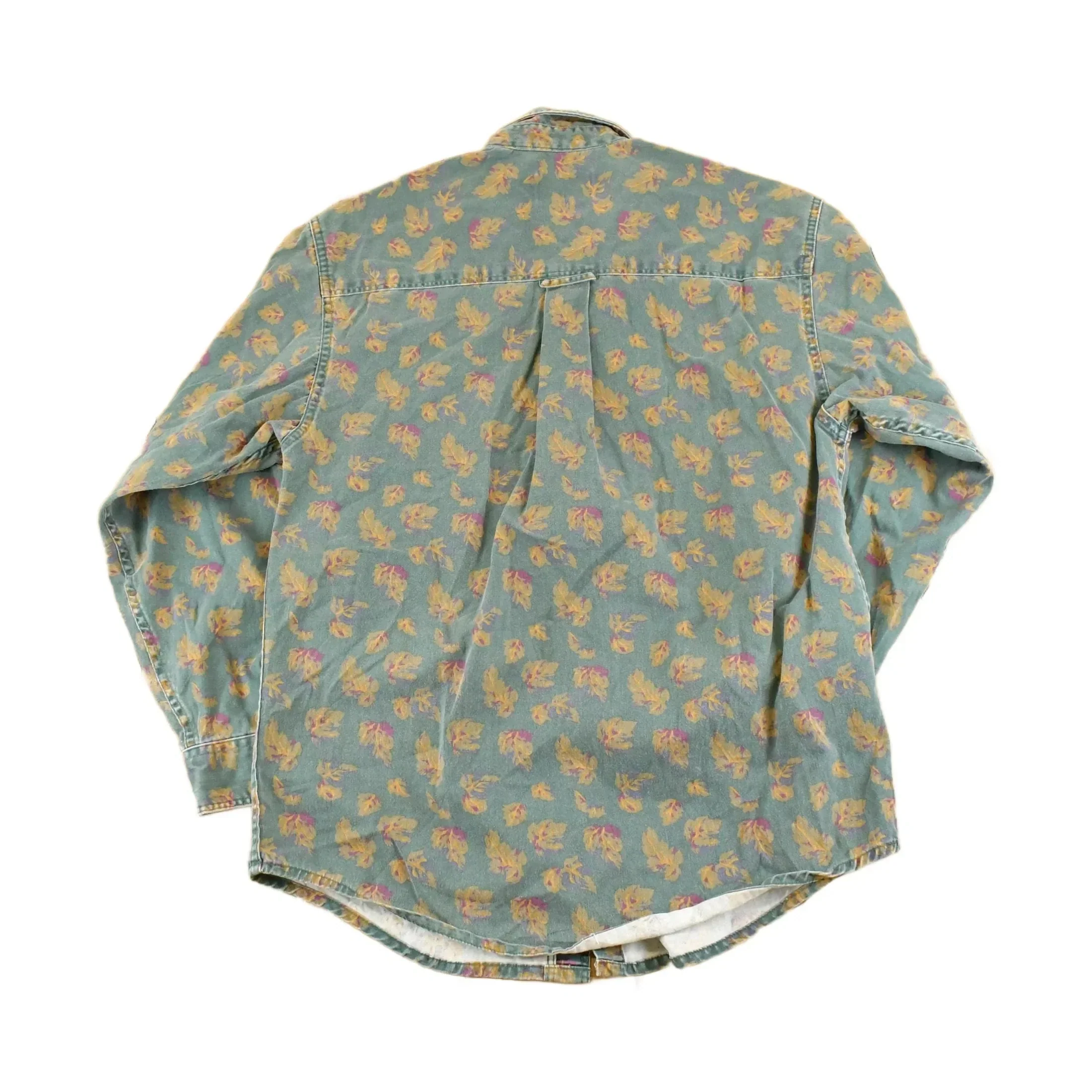 Vintage 1990s Eddie Bauer Elkhorn Twill Outdoorsman Button Up Shirt Men's M - Image 2