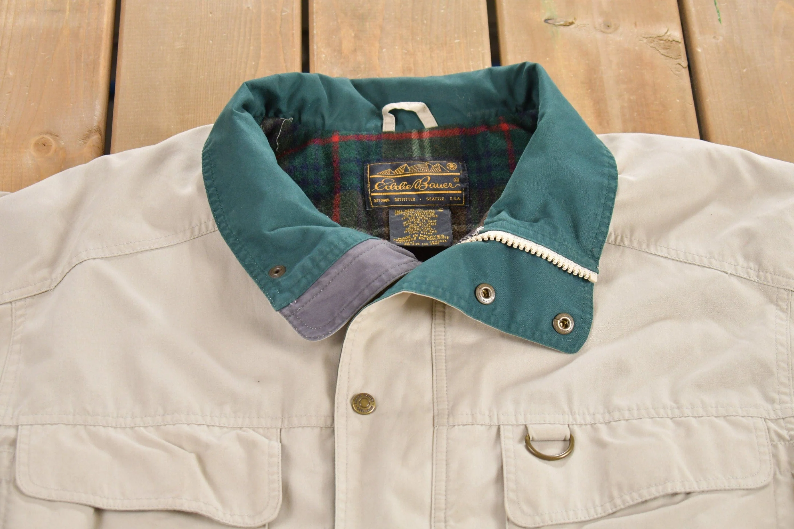 Vintage 1990s Eddie Bauer Field Coat Men's Large - Image 3
