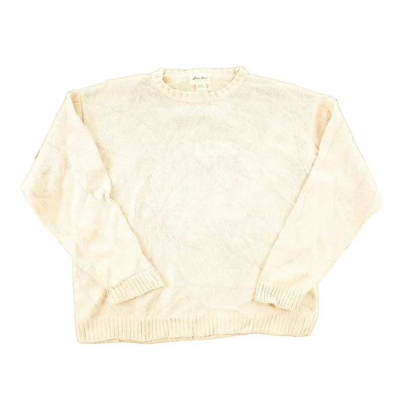 Vintage 1990s Eddie Bauer Knit Abstract Pattern Crewneck Sweater Mens L