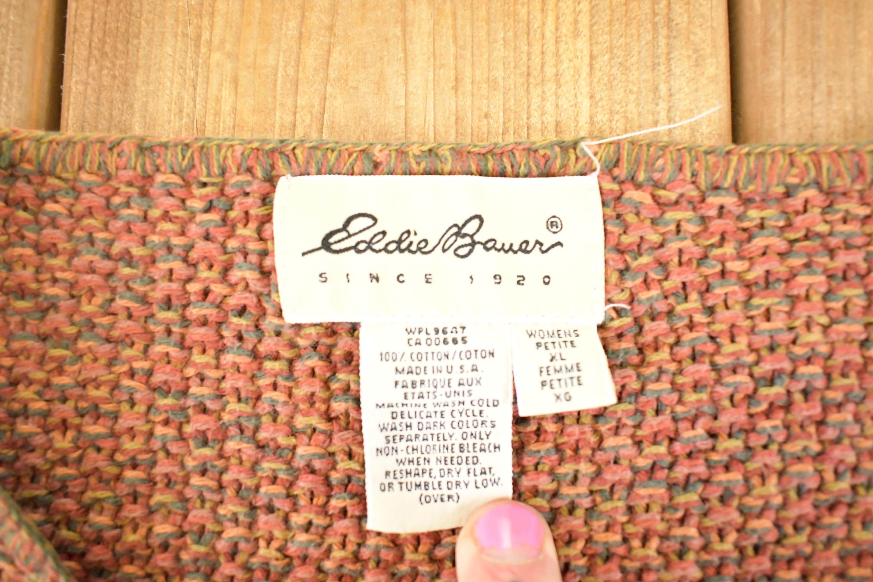 Vintage 1990s Eddie Bauer Knit Sweater Women's XL - Image 4
