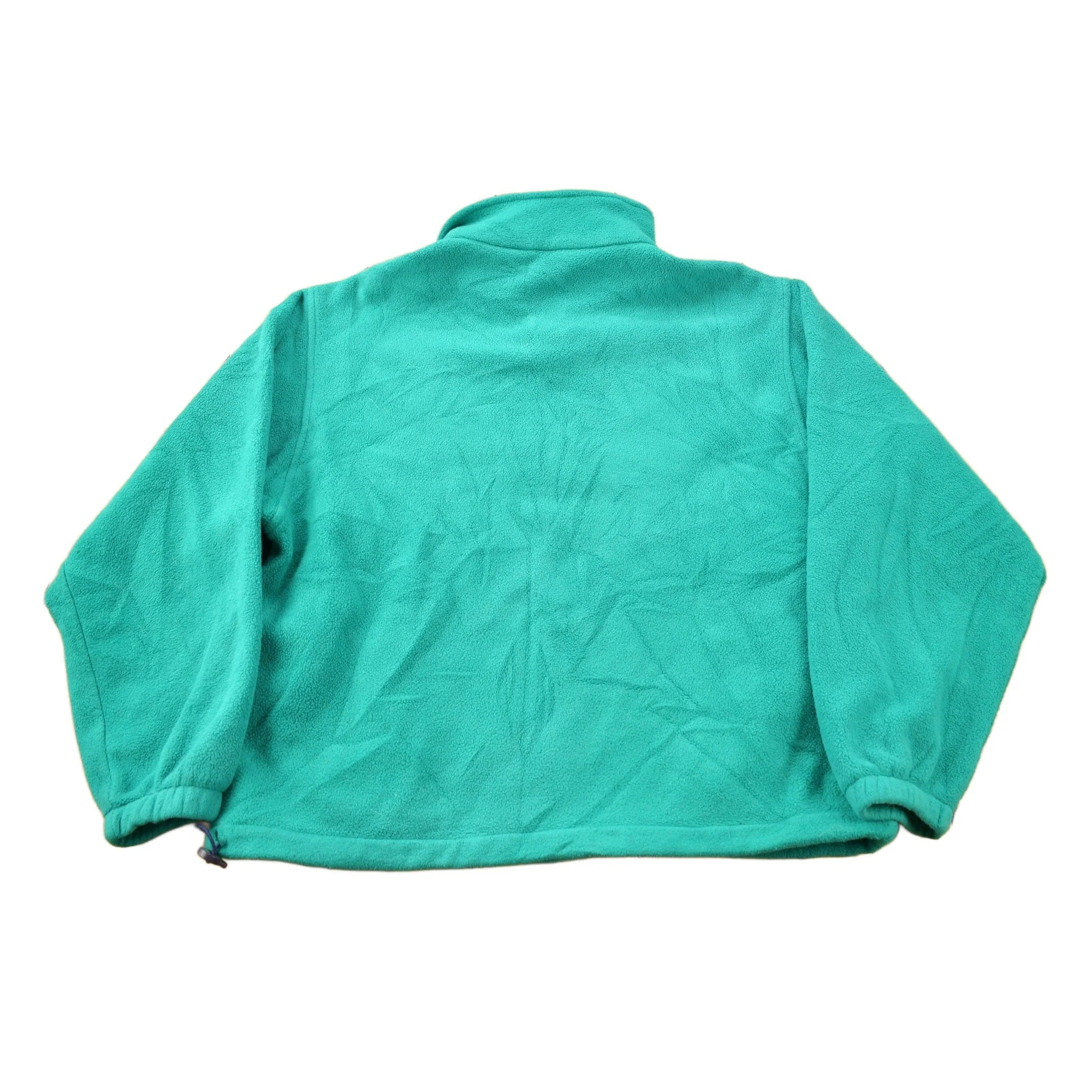 Vintage 1990s Eddie Bauer Quarter Zip Fleece Sweater - Image 2