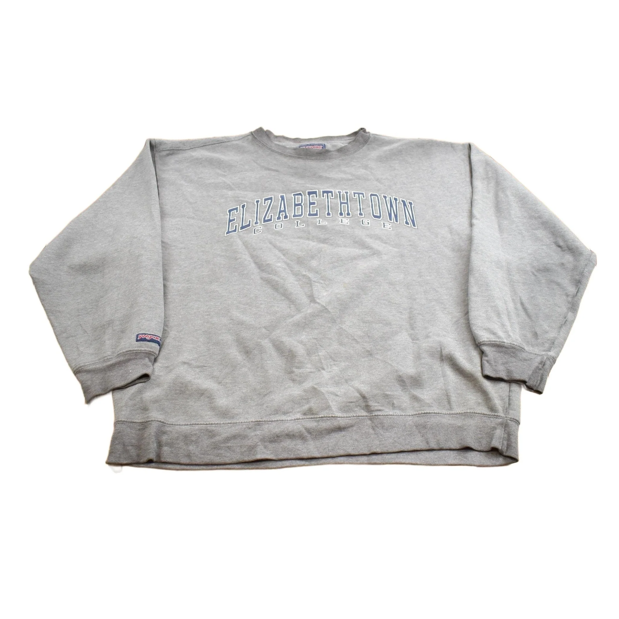 Vintage 1990s Elizabethtown College Jansport Distressed Crewneck Sweatshirt Men's XL