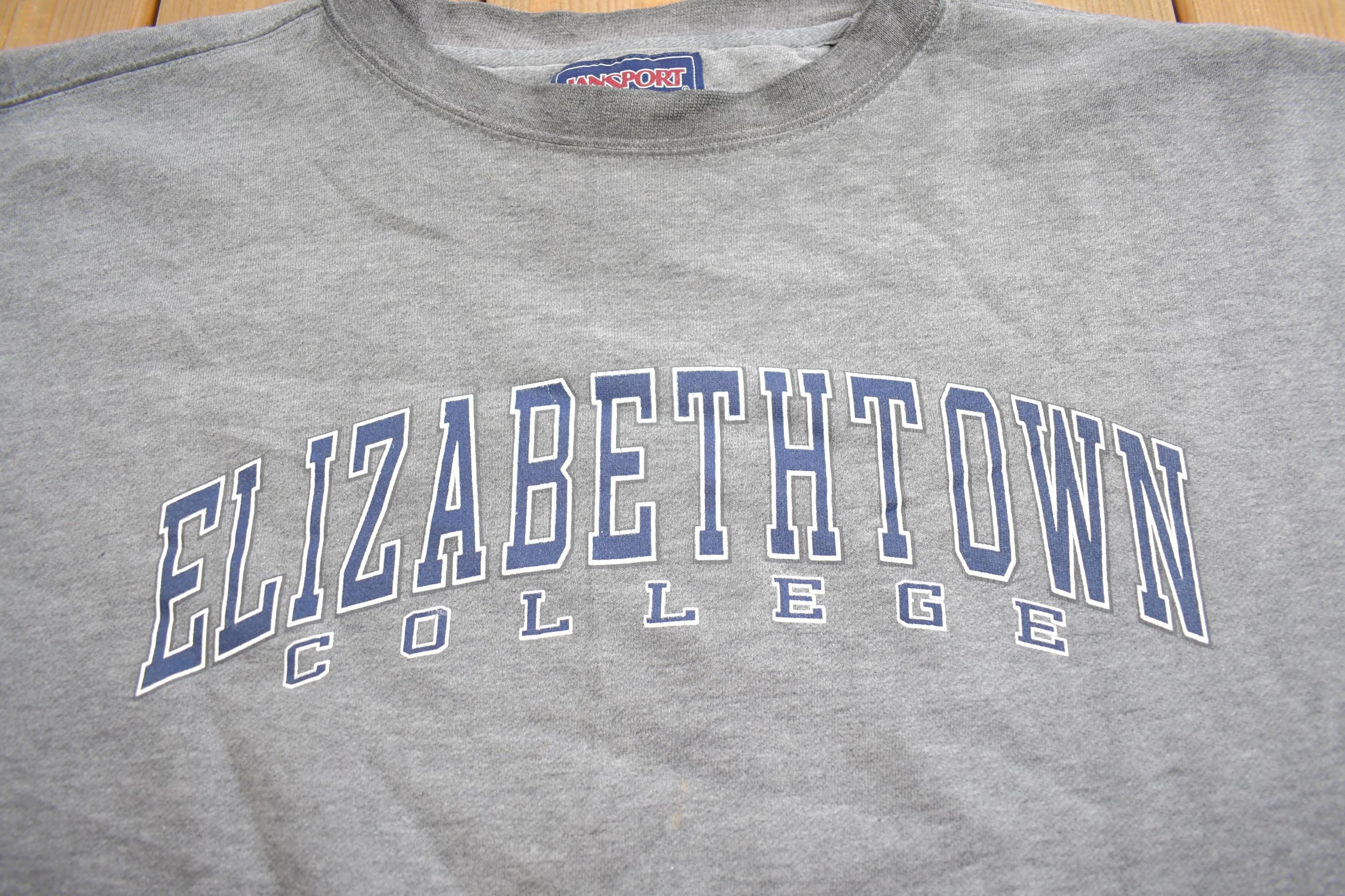 Vintage 1990s Elizabethtown College Jansport Distressed Crewneck Sweatshirt Men's XL - Image 3