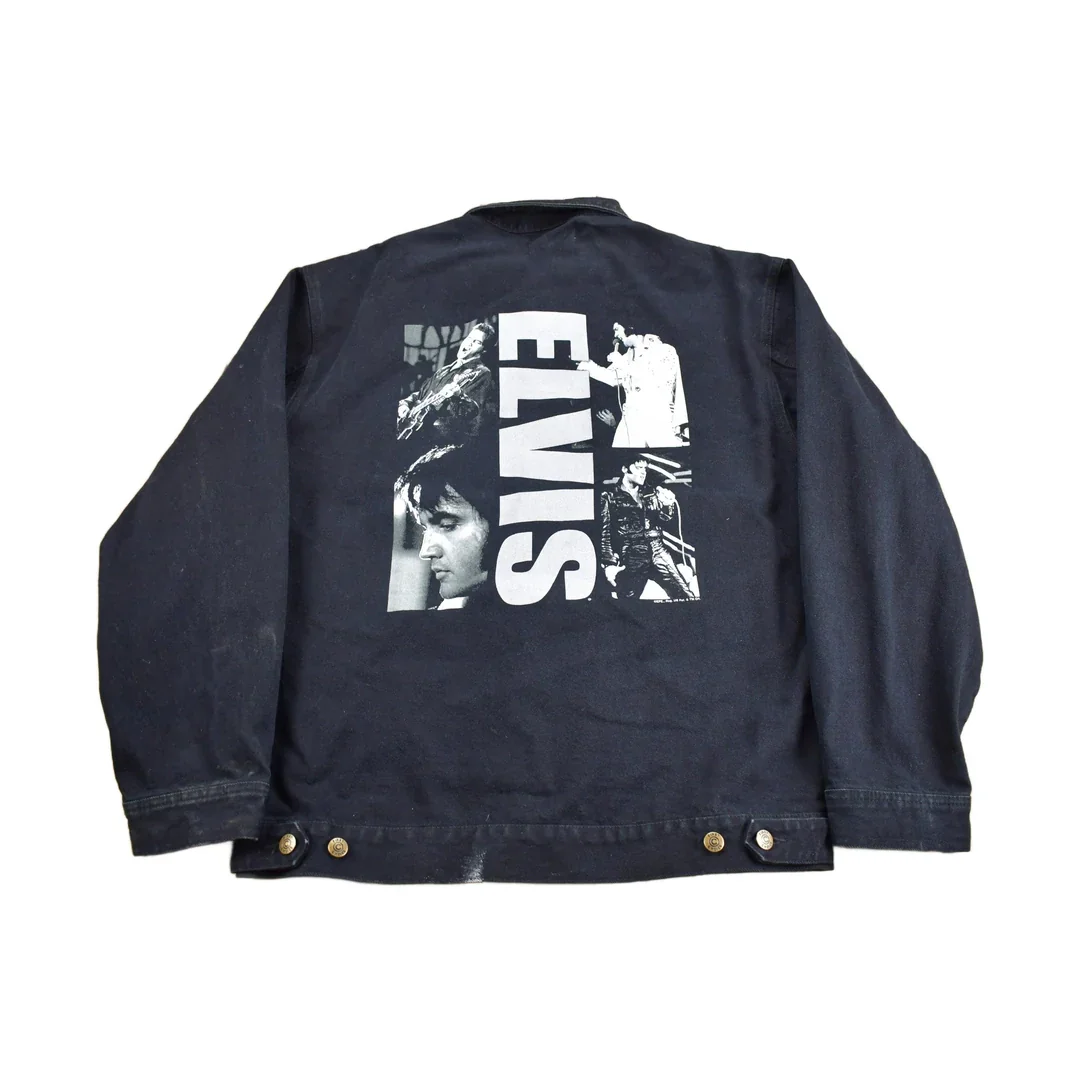 Vintage 1990s Elvis Presley Graphic Jean Jacket