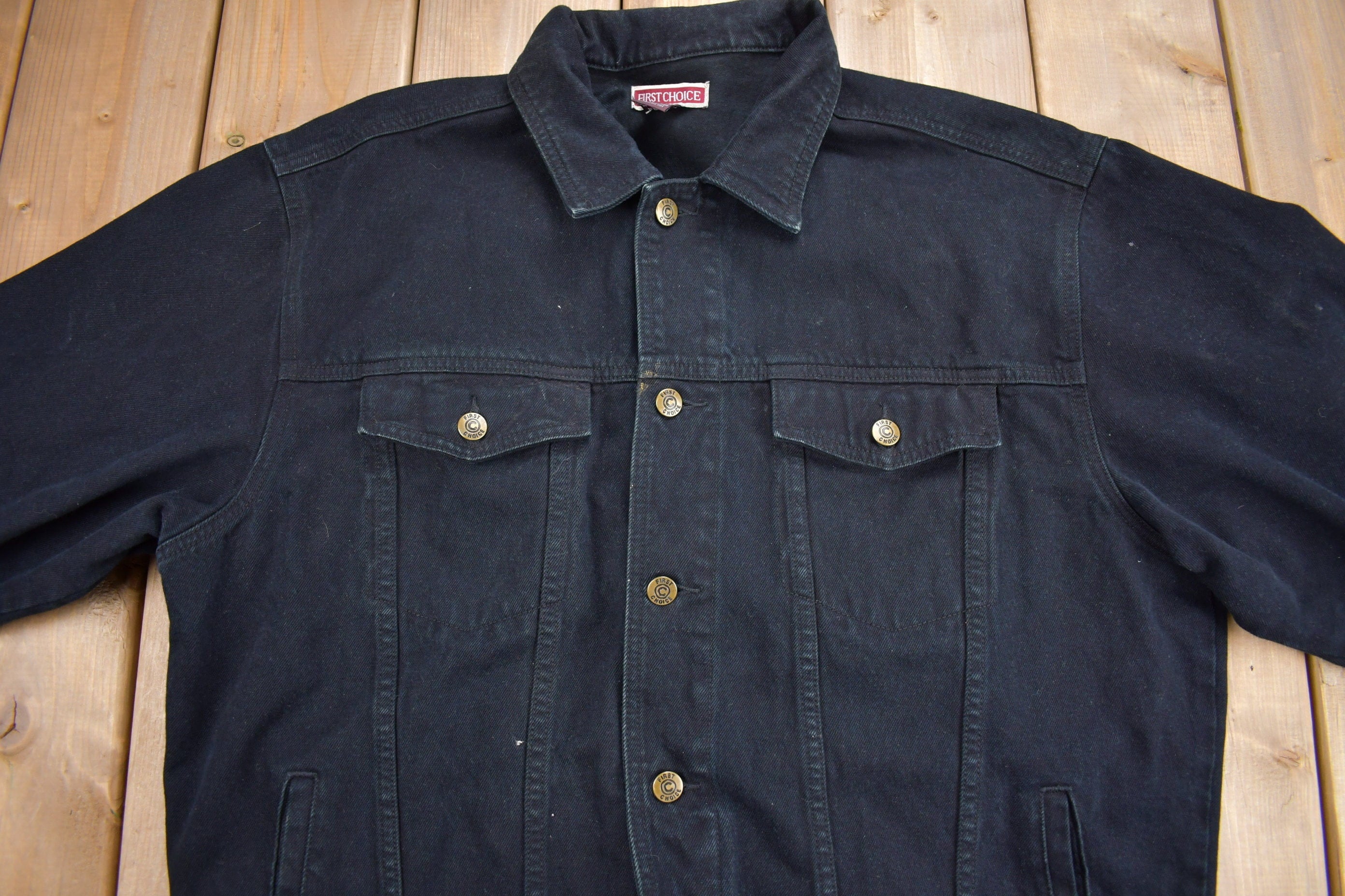 Vintage 1990s Elvis Presley Graphic Jean Jacket - Image 3