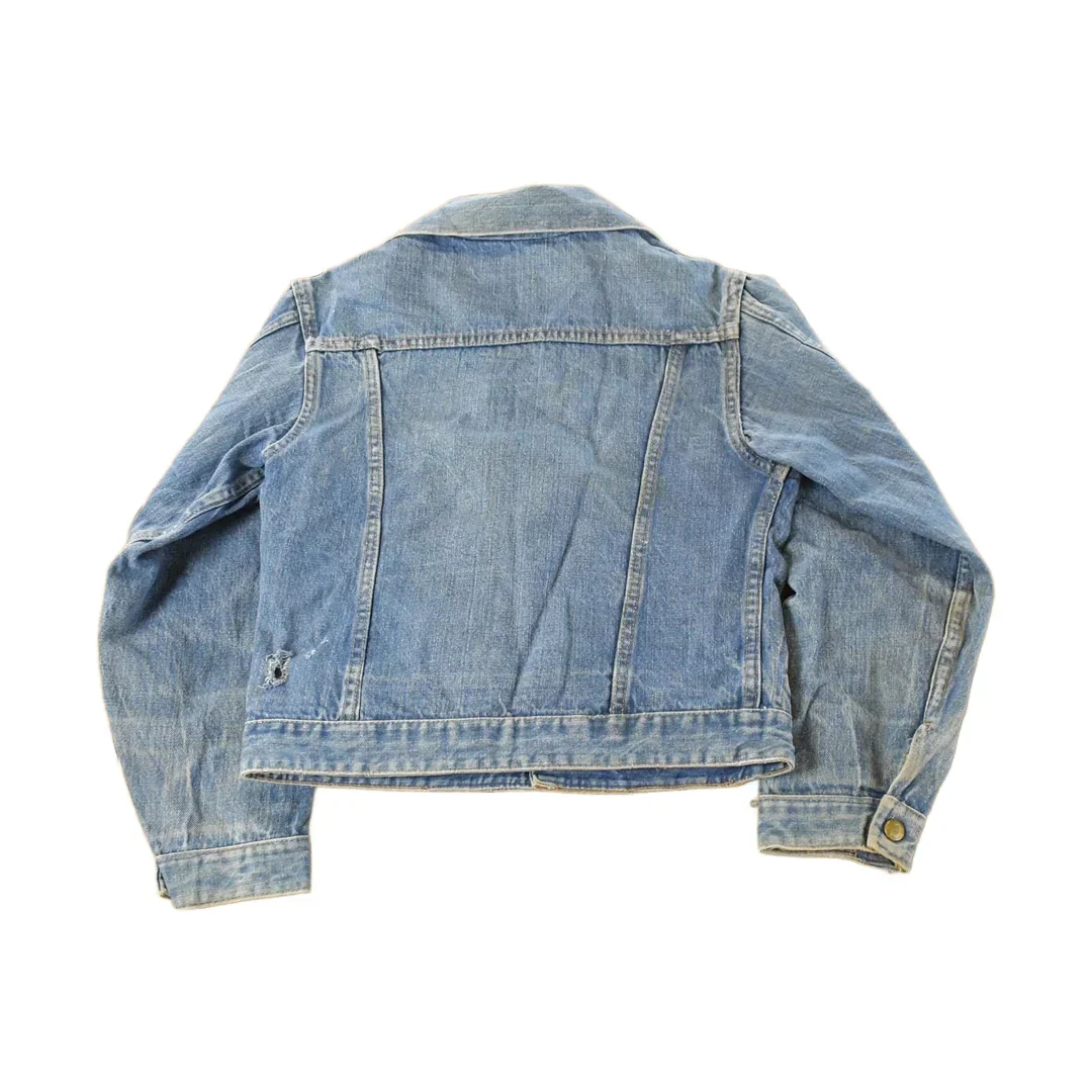 Vintage 1990s Ely Cattleman Denim Jean Trucker Jacket Women's Small - Image 2