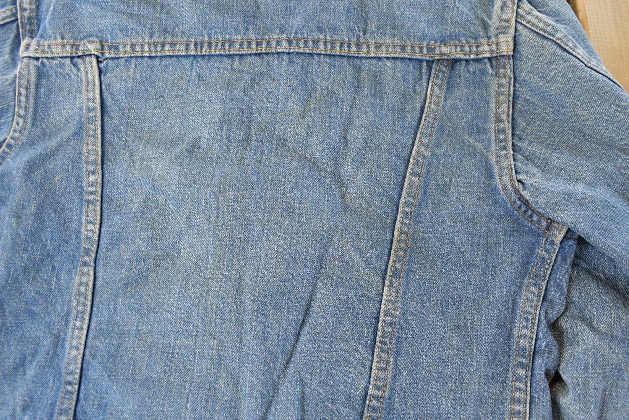 Vintage 1990s Ely Cattleman Denim Jean Trucker Jacket Women's Small - Image 6