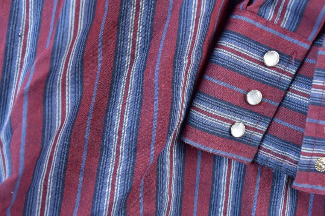 Vintage 1990s Ely Cattleman Western Button Up Shirt Men's Large - Image 4