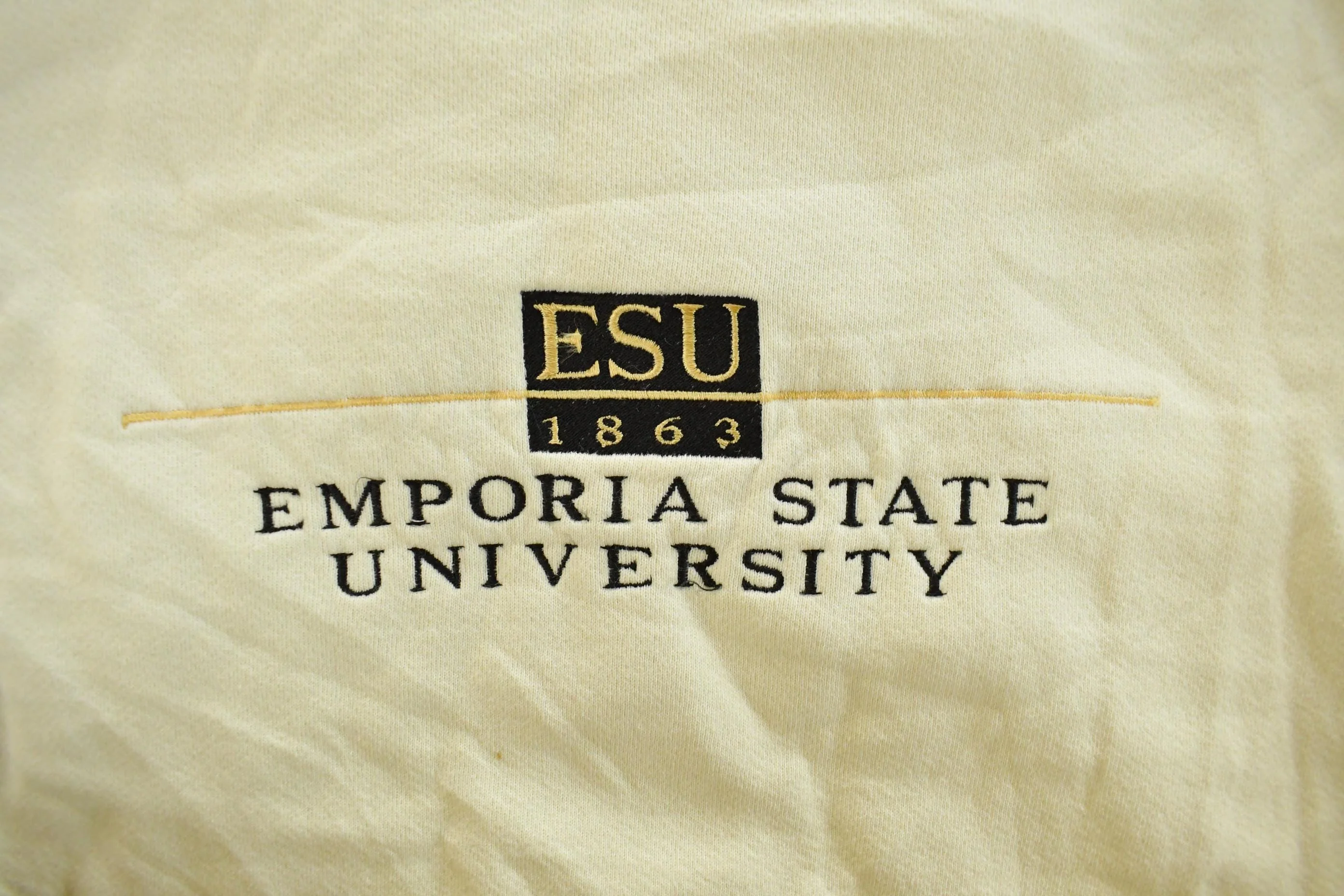Vintage 1990s Emporia State University Crewneck Sweatshirt Men's Large - Image 4