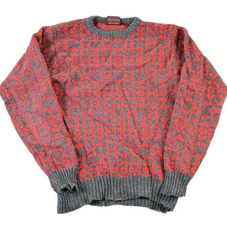 Vintage 1990s English Lane 100% Wool Knit Sweater Men's Large