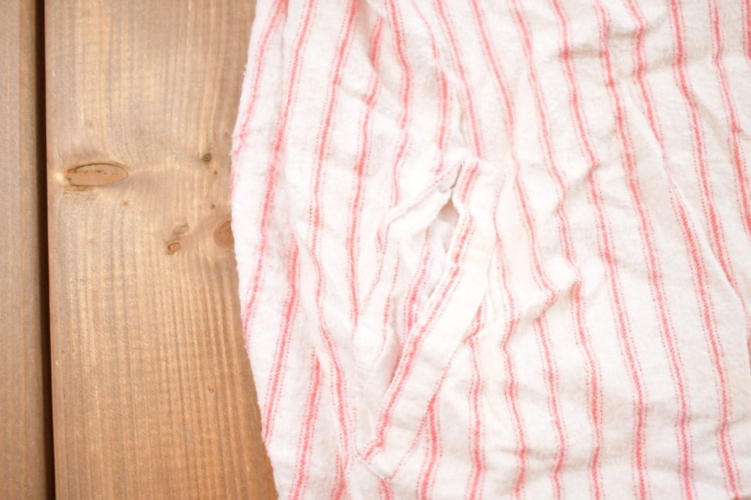 Vintage 1990s Esleep Pinstripe Button Up Pyjama Shirt Women's L - Image 4