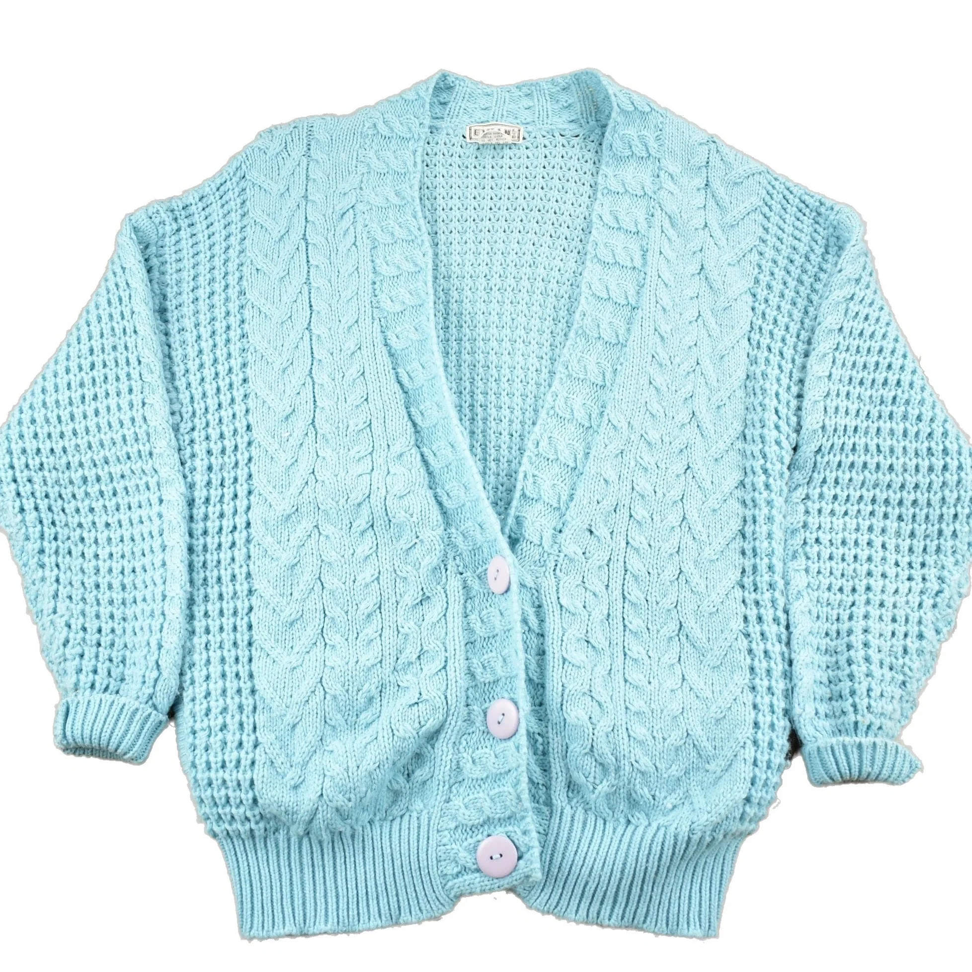 Vintage 1990s Evian Cable Knit Cardigan Sweater Men's L