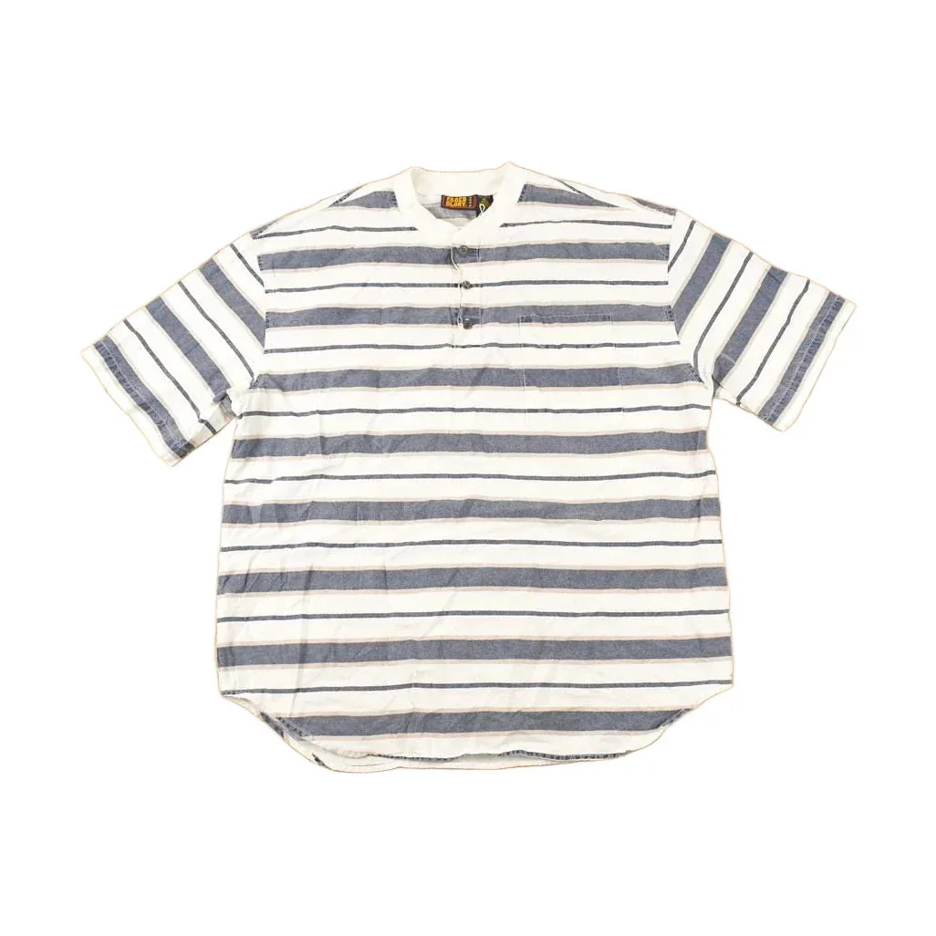Vintage 1990s Faded Glory Striped Button Up Shirt Men's XL