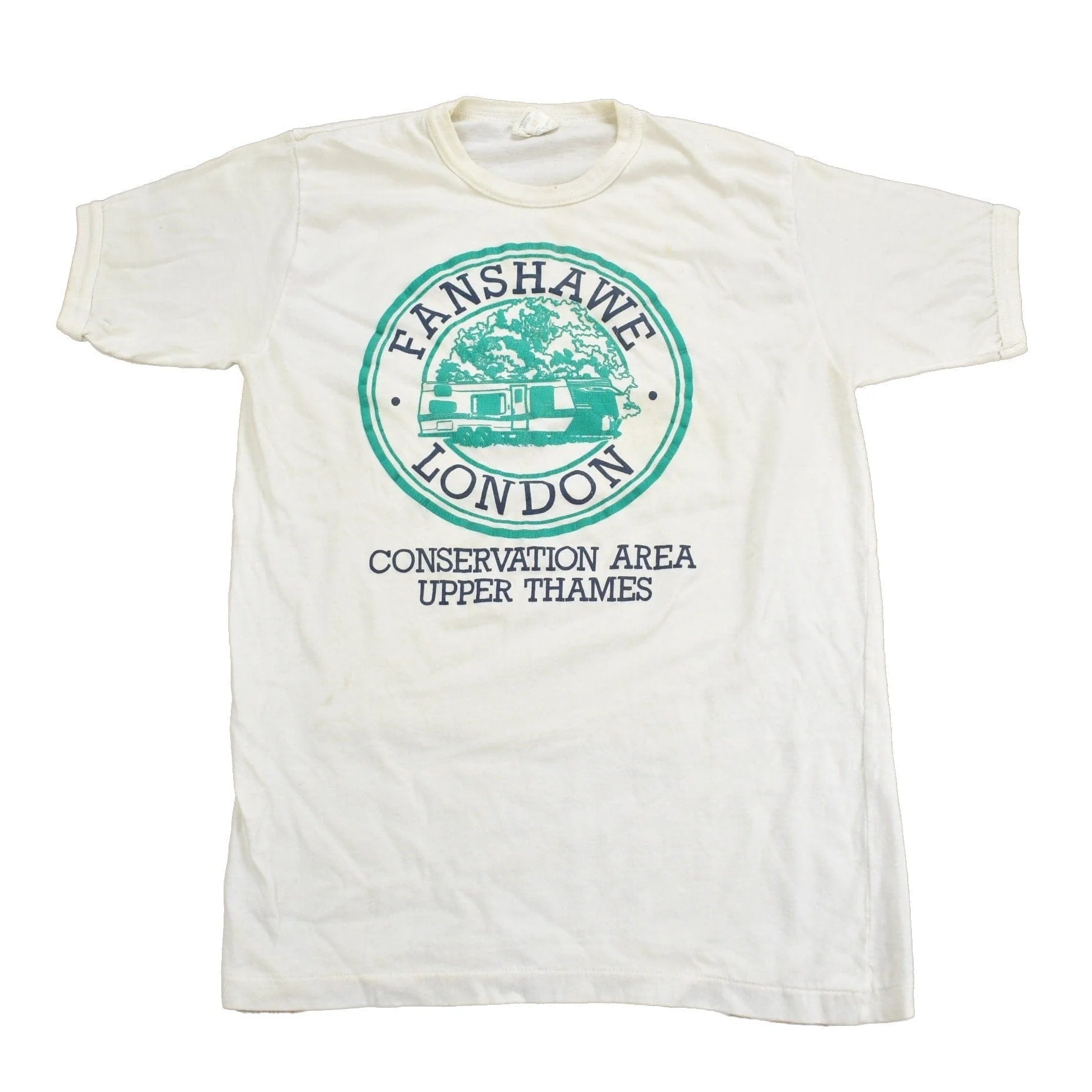 Vintage 1990s Fanshawe London Collegiate T-Shirt Men's S