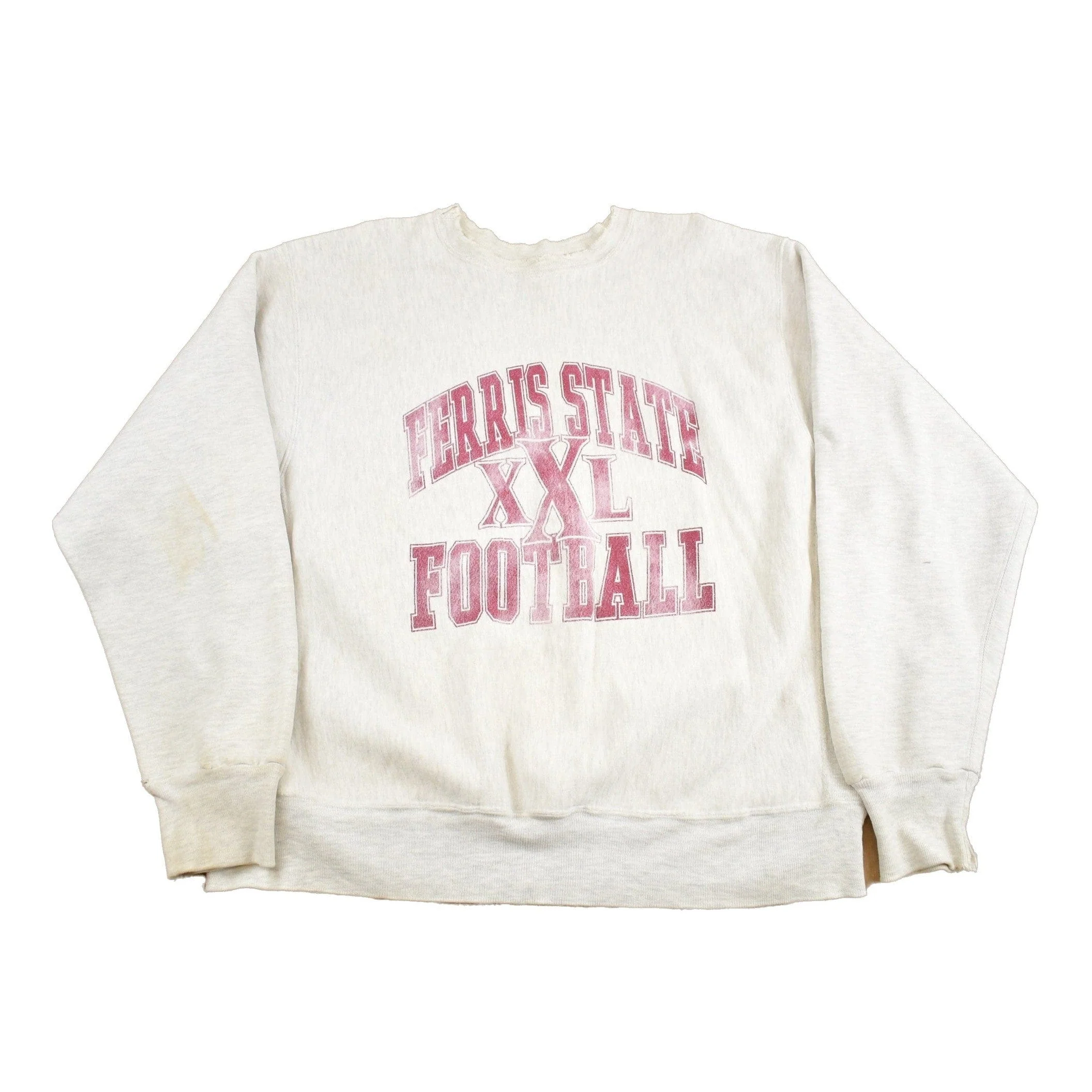 Vintage 1990s Ferris State Football Pro Weave Collegiate Crewneck Men's 2XL