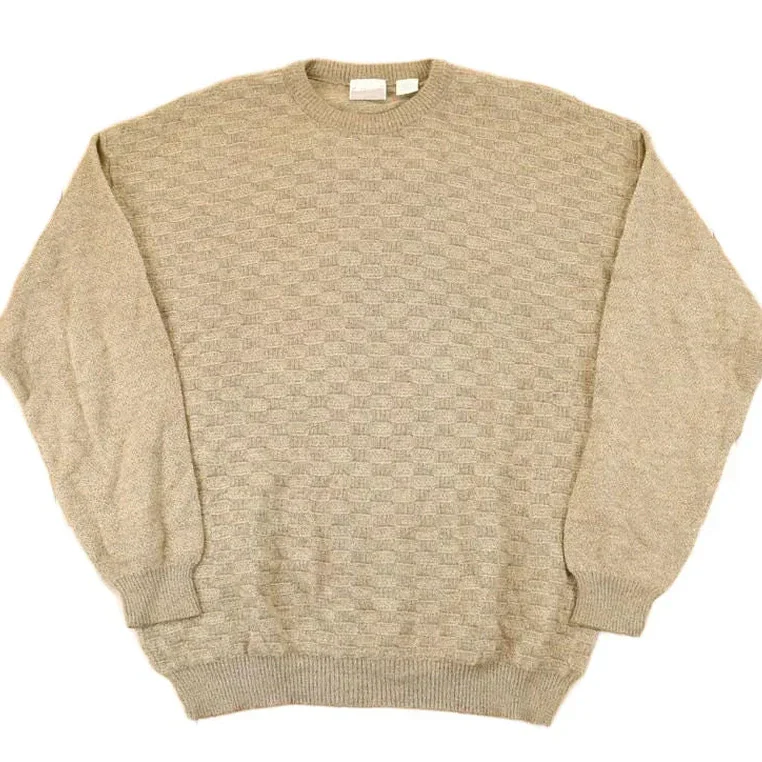 Vintage 1990s Fieldmaster Abstract Knit Sweater Men's L