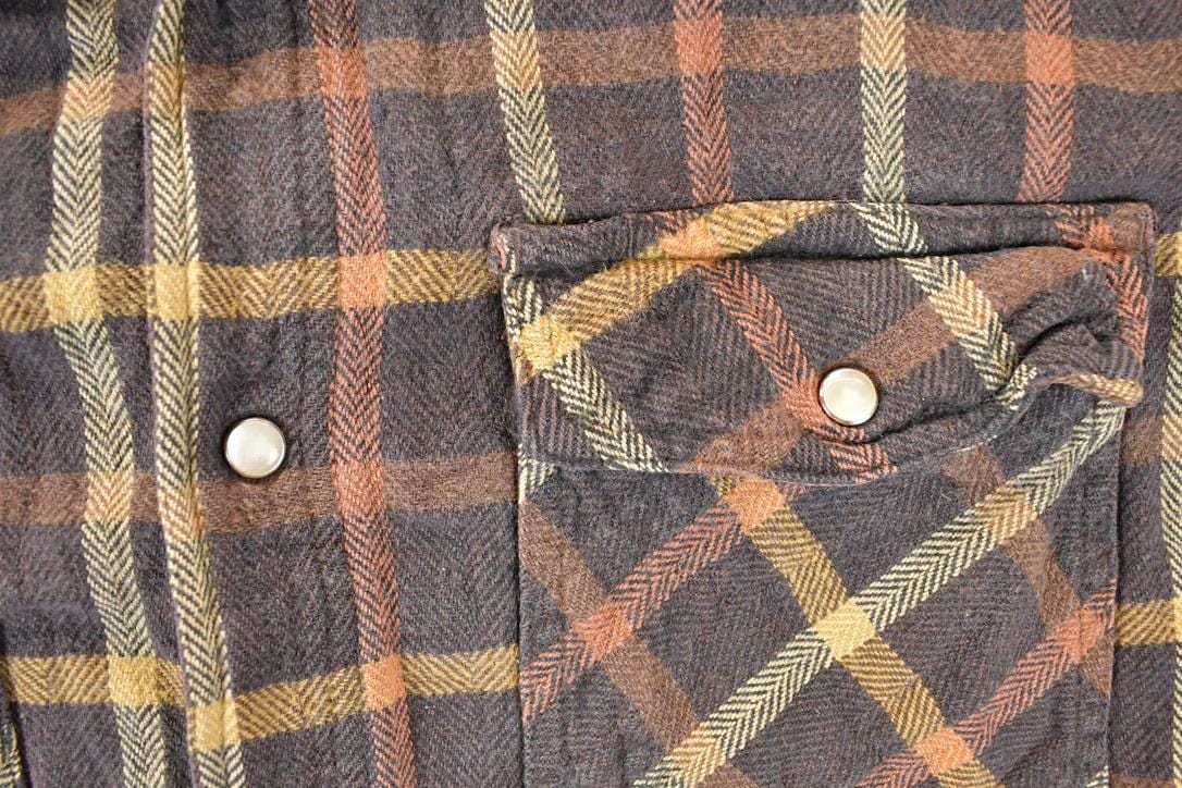 Vintage 1990s Fillon Forrest Western Style Plaid Button Up Shirt Men's XL - Image 3