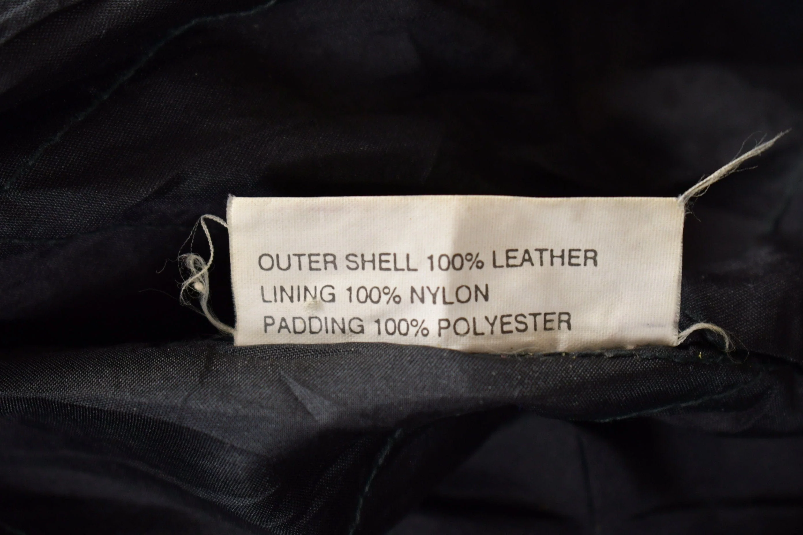 Vintage 1990s First Genuine Leather Biker Jacket Men's Large - Image 5
