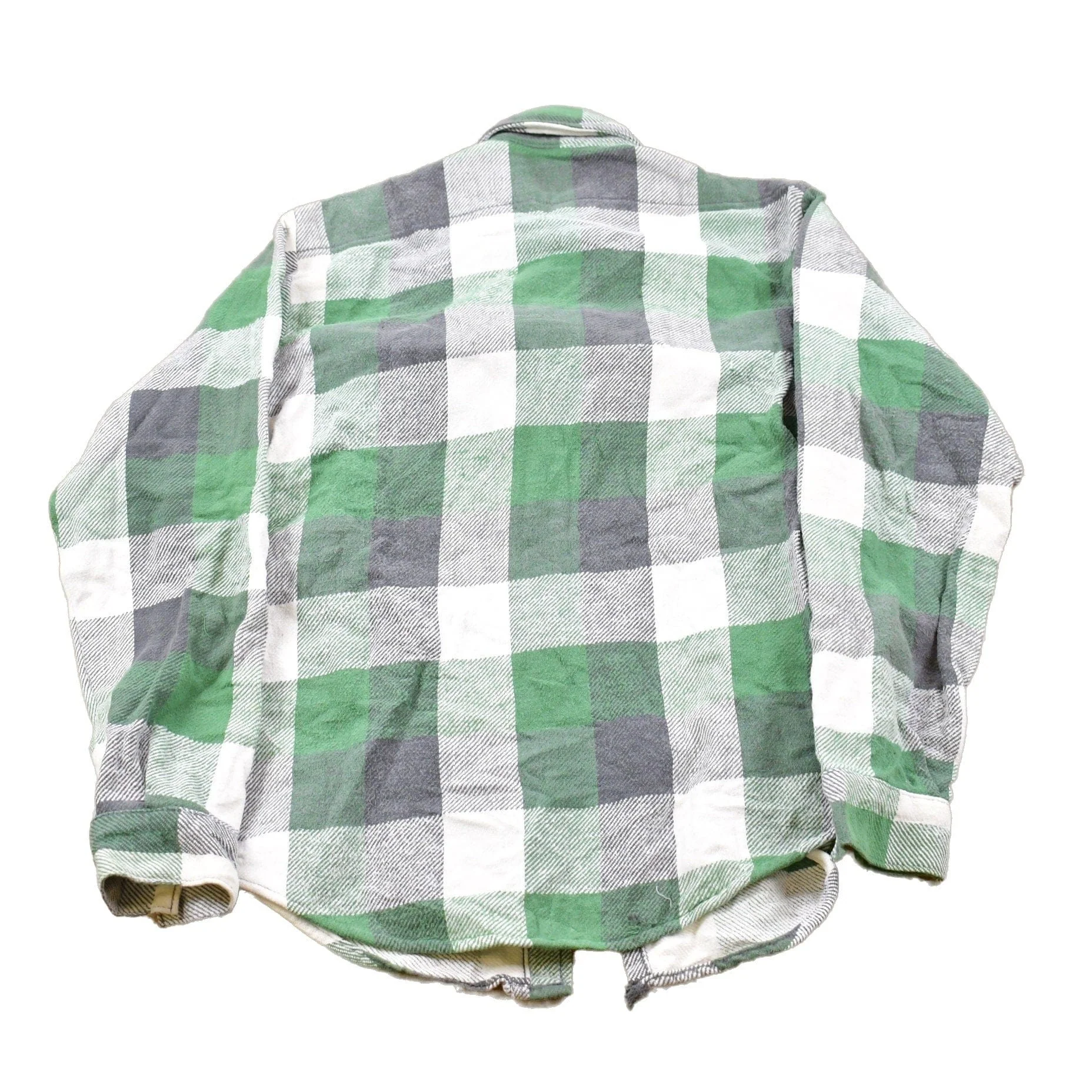 Vintage 1990s Five Brother Plaid Button Up Shirt Men's Medium - Image 2