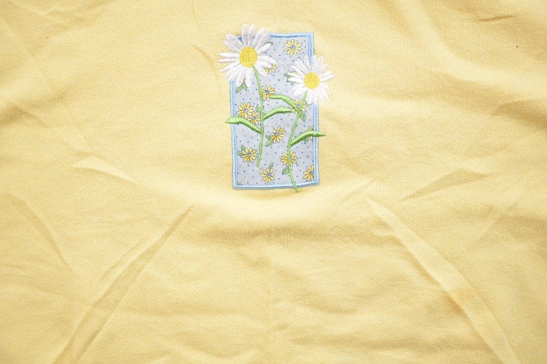 Vintage 1990s Floral Crewneck Sweater Men's Large - Image 4