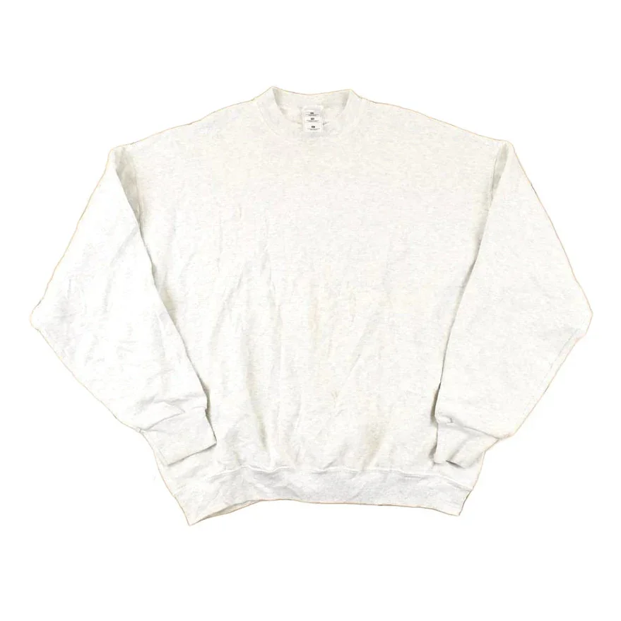 Vintage 1990s FOTL Blank Heather Gray Crewneck Sweatshirt Mens L