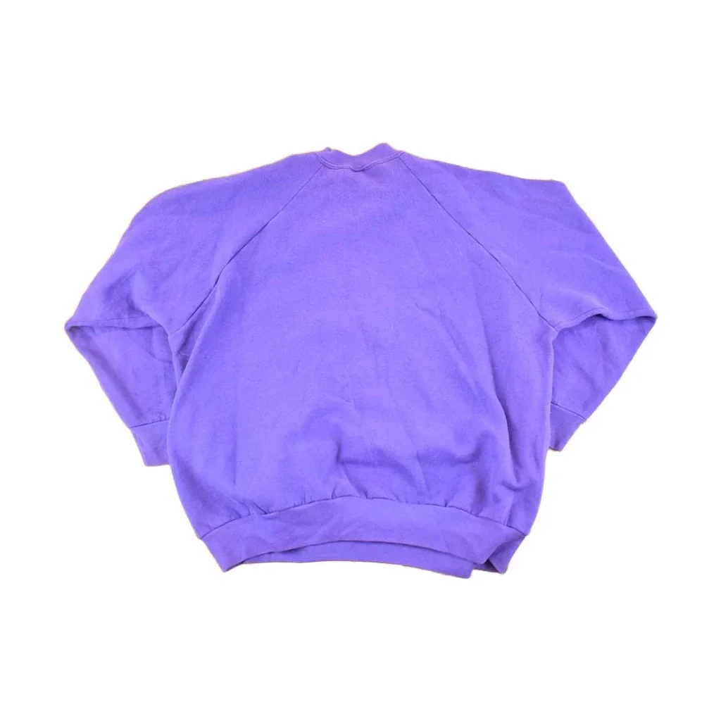 Vintage 1990s FOTL Blank Purple Souvenir Crewneck Sweatshirt Men's XL - Image 2