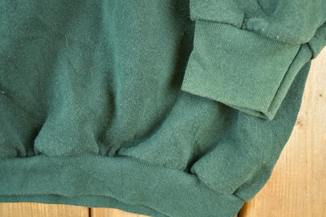 Vintage 1990s FOTL Blank Souvenir Olive Crewneck Sweatshirt Made In USA Men's 2XL - Image 4