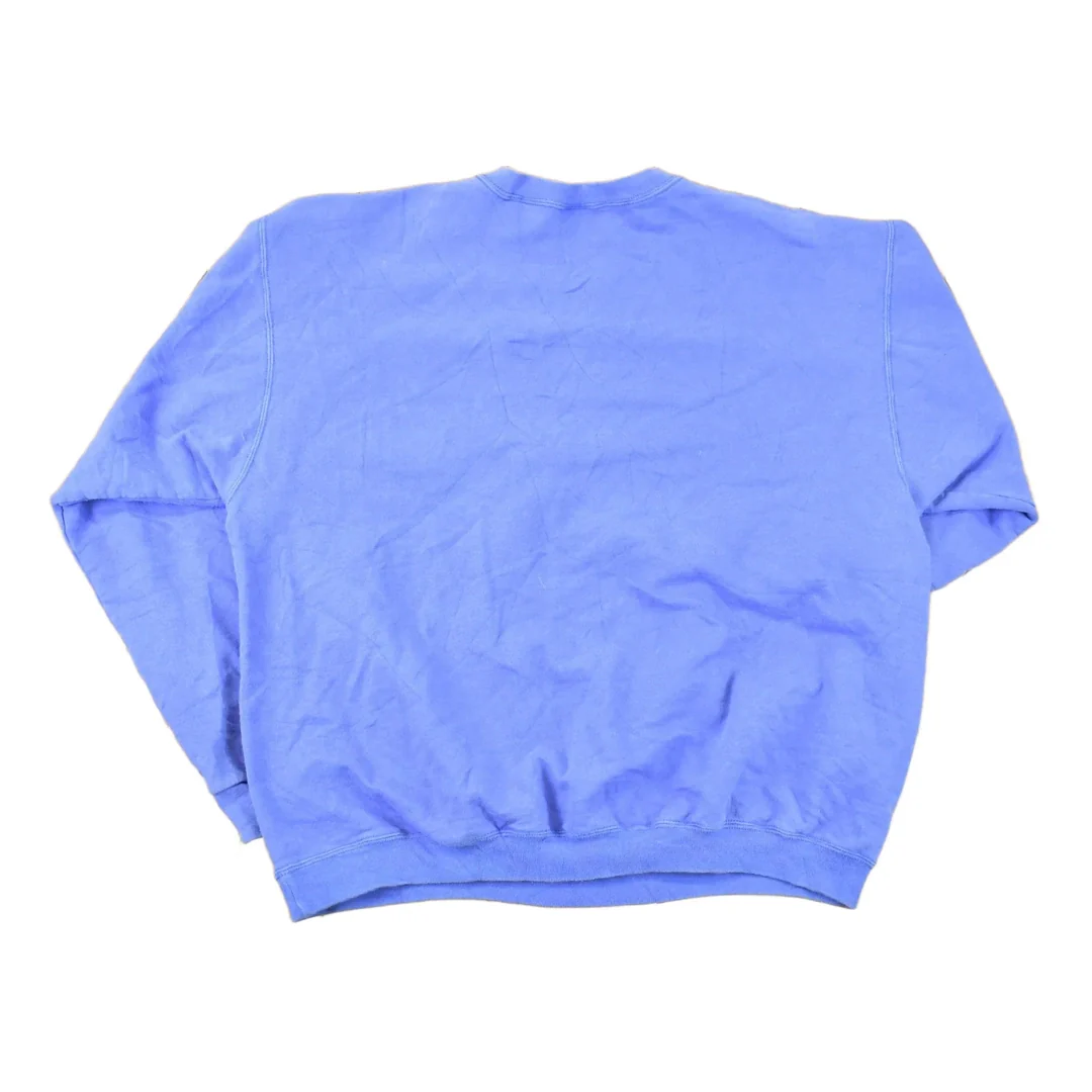 Vintage 1990s FOTL Premium Heavyweight Blank Crewneck Sweatshirt Men's L - Image 2