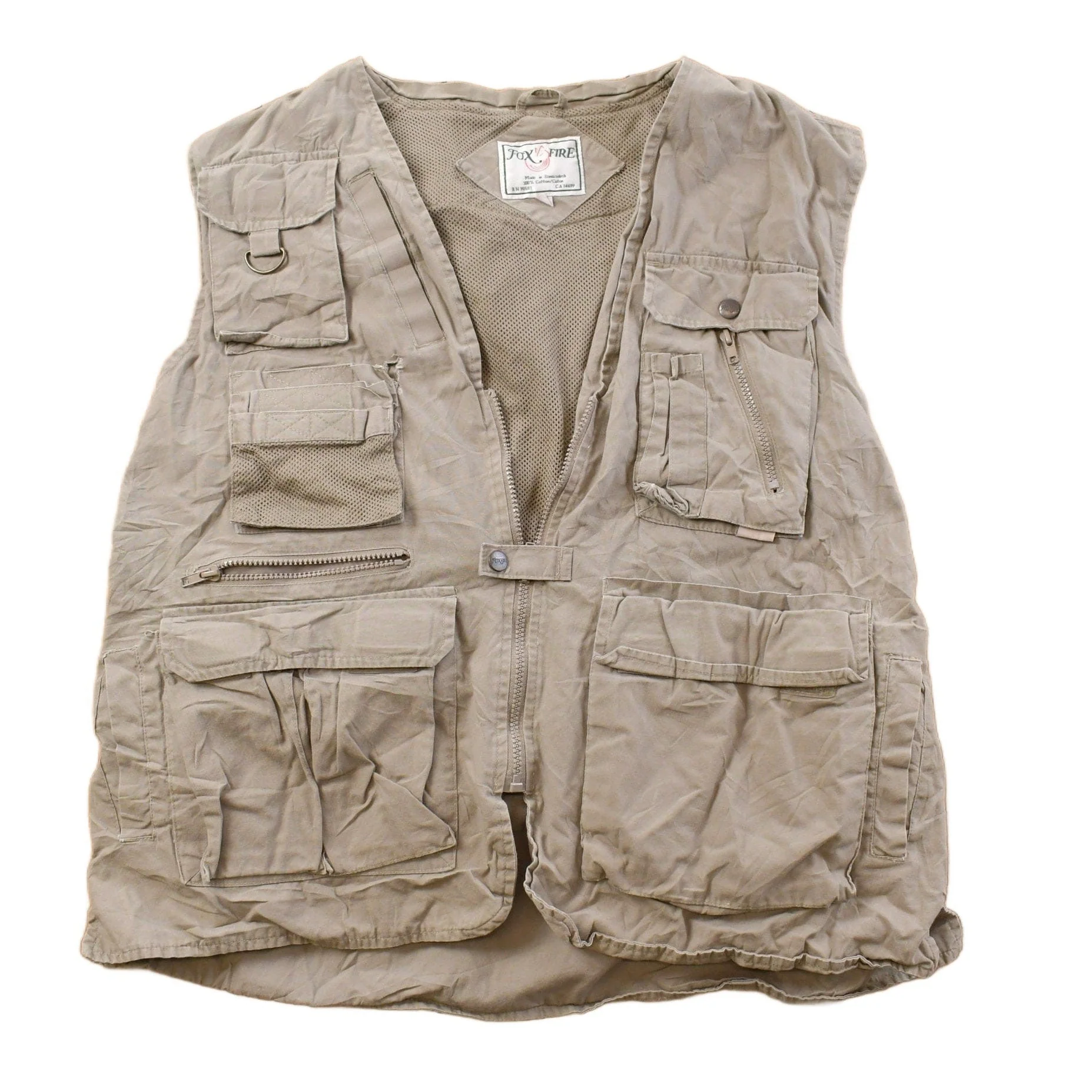 Vintage 1990s Fox Fire Cargo Vest Men's XL
