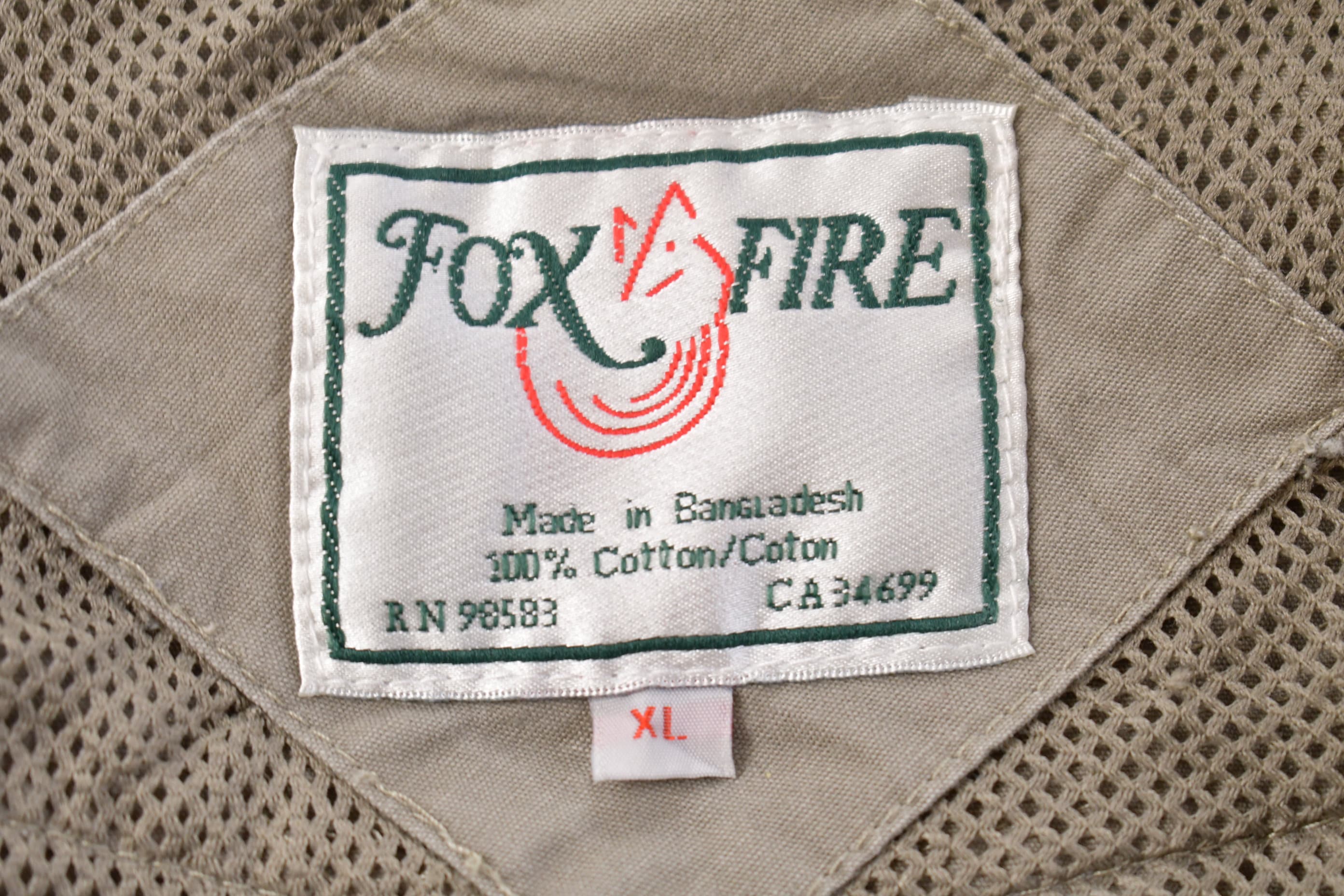 Vintage 1990s Fox Fire Cargo Vest Men's XL - Image 3