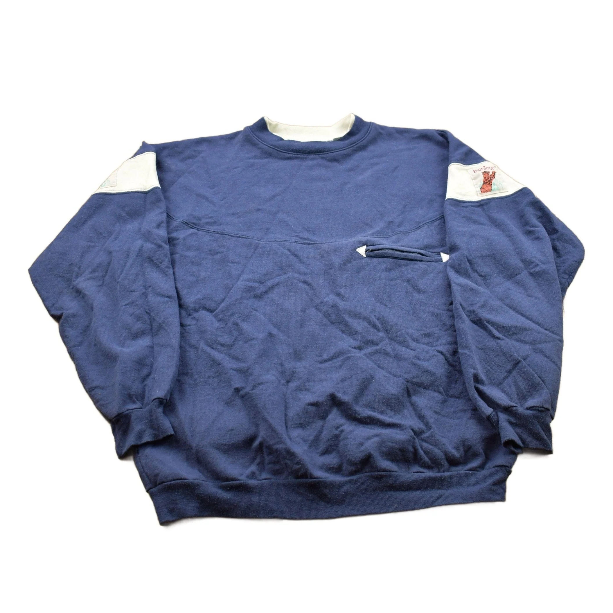Vintage 1990s French Crewneck Sweatshirt Men's Medium