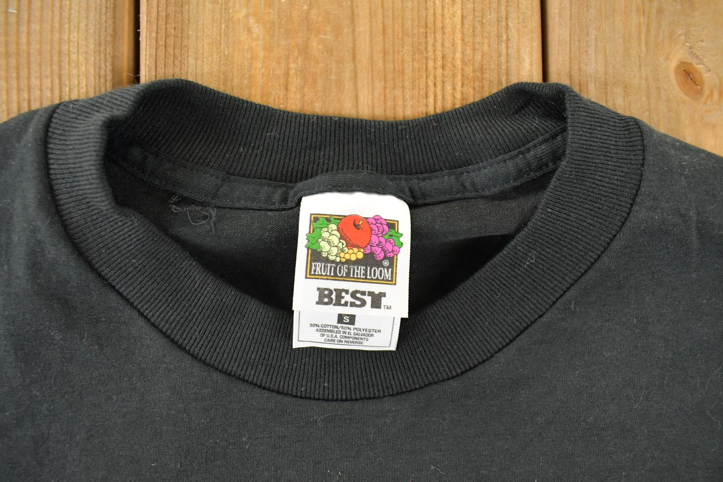 Vintage 1990s Fruit of the Loom Blank T-Shirt Men's Small - Image 4