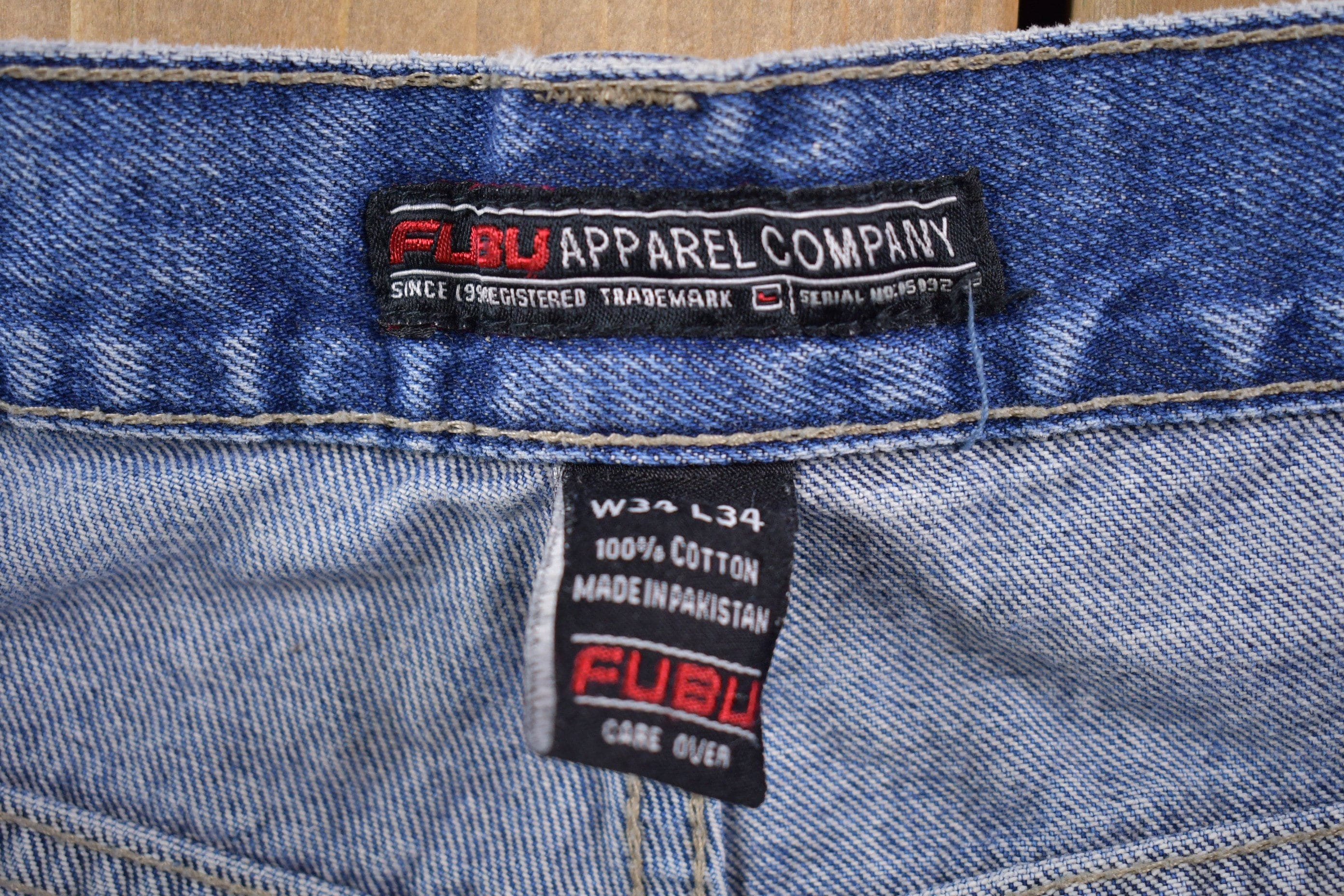 Vintage 1990's FUBU Cargo Jeans Men's 34 x 29 - Image 7