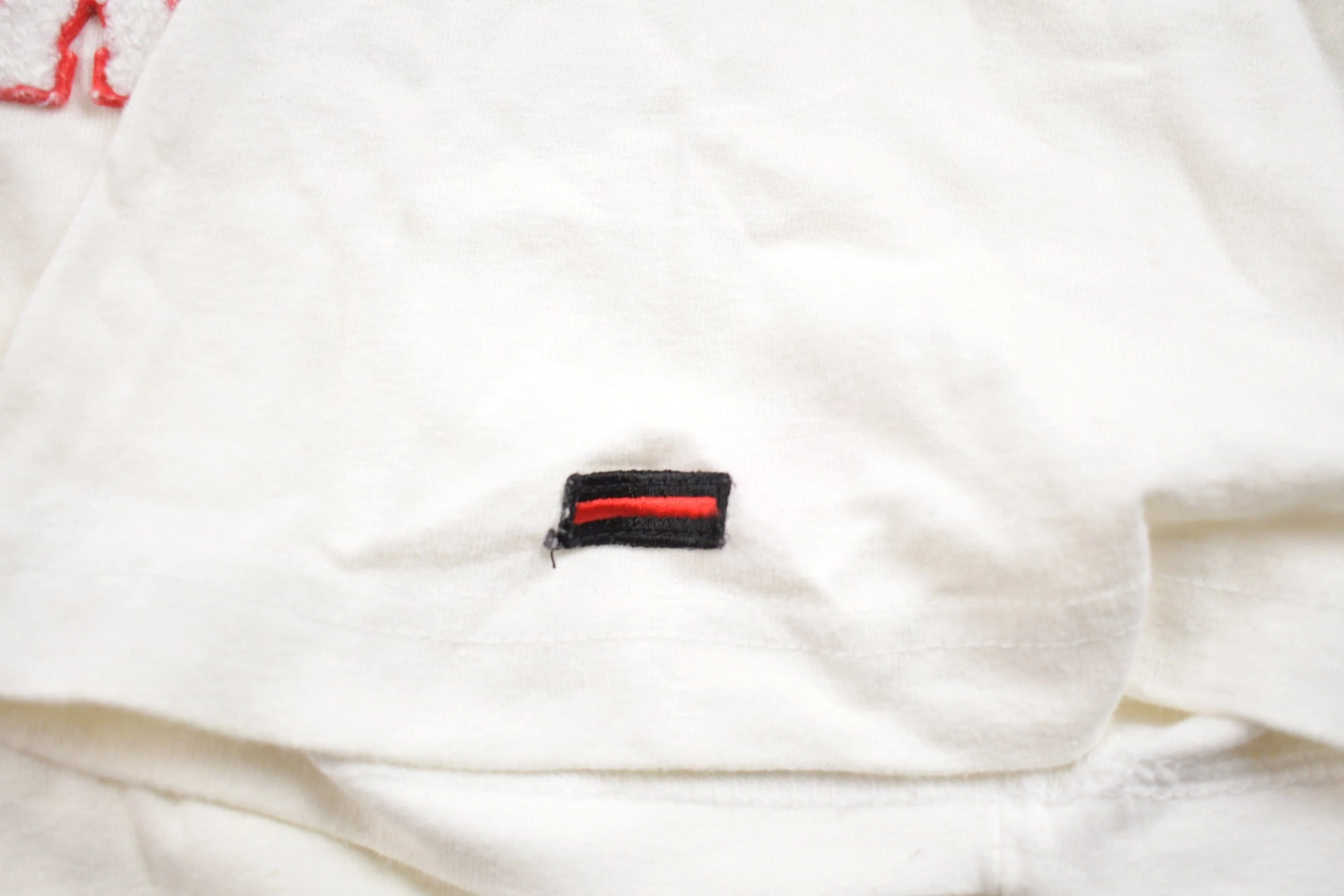 Vintage 1990s FUBU.CO.XC11 Fuzzy Embroidered Lettering T-Shirt Men's 3XL - Image 5