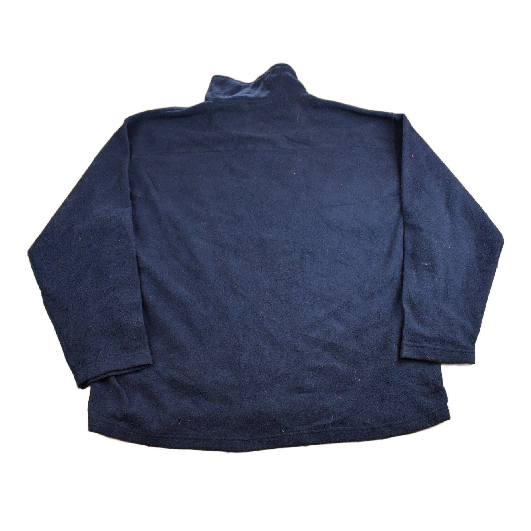 Vintage 1990s FUBU Embroidered Fleece Sweater Men's 2XL - Image 2