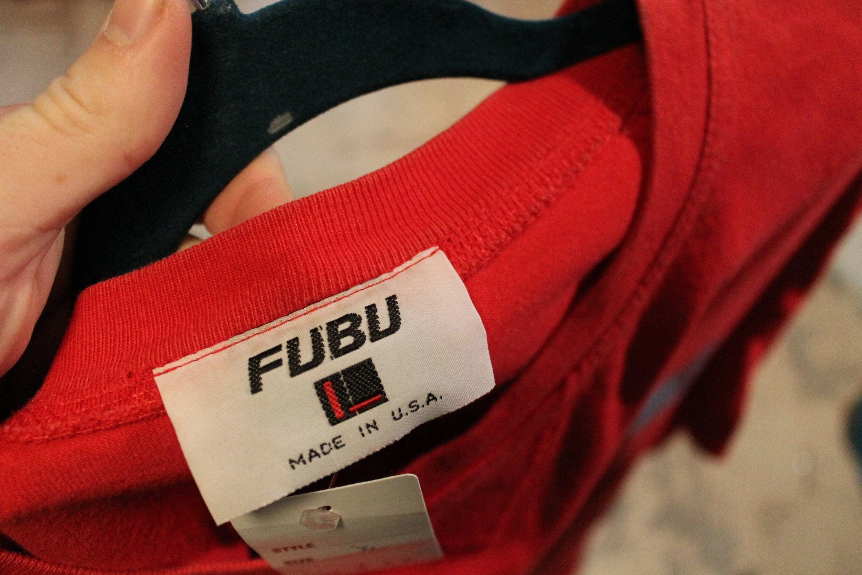 Vintage 1990s FUBU Jeans Company Long Sleeve T-Shirt - Image 4