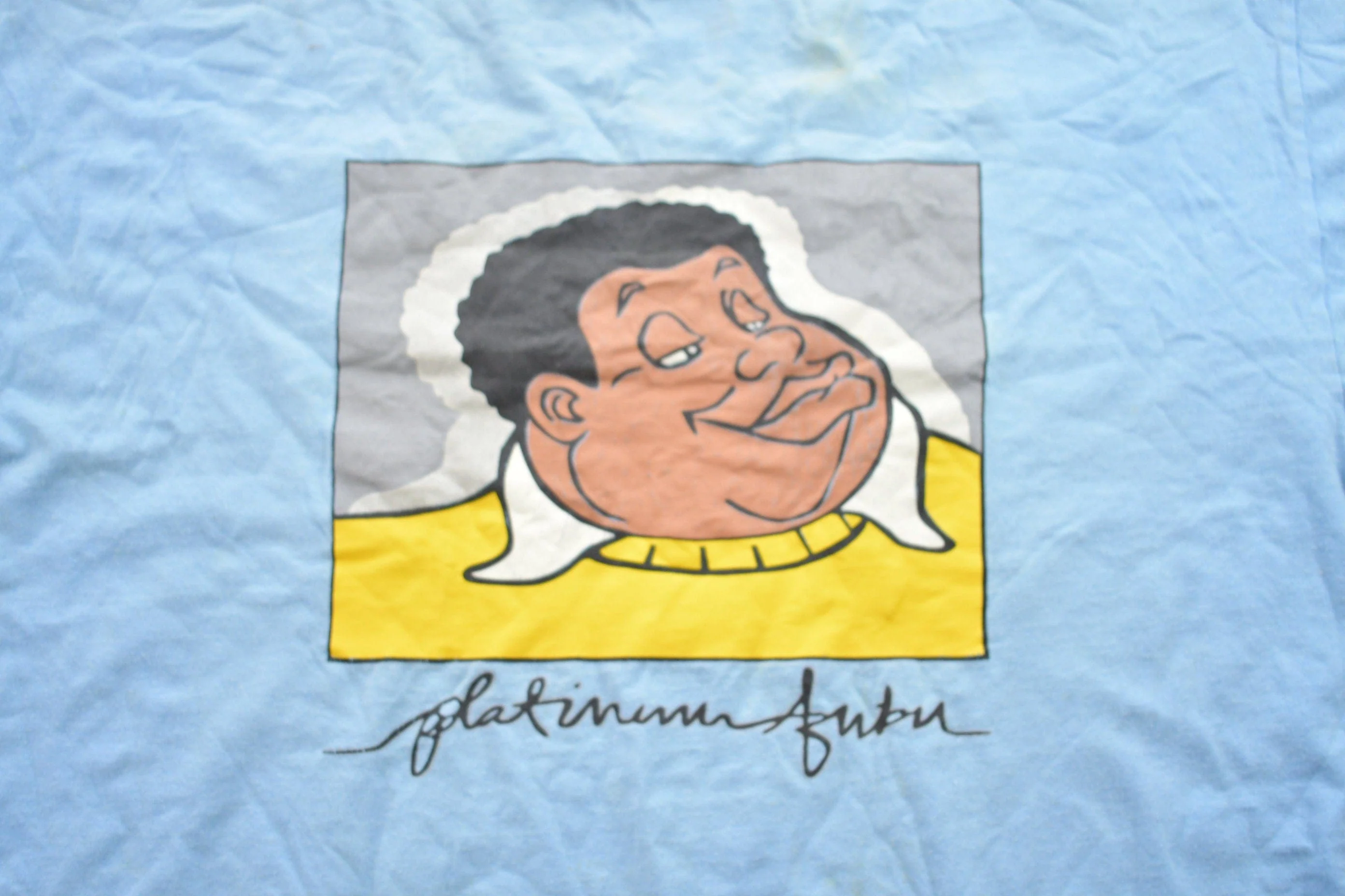 Vintage 1990s Fubu Platinum Fat Albert Graphic T-Shirt Men's XL - Image 3