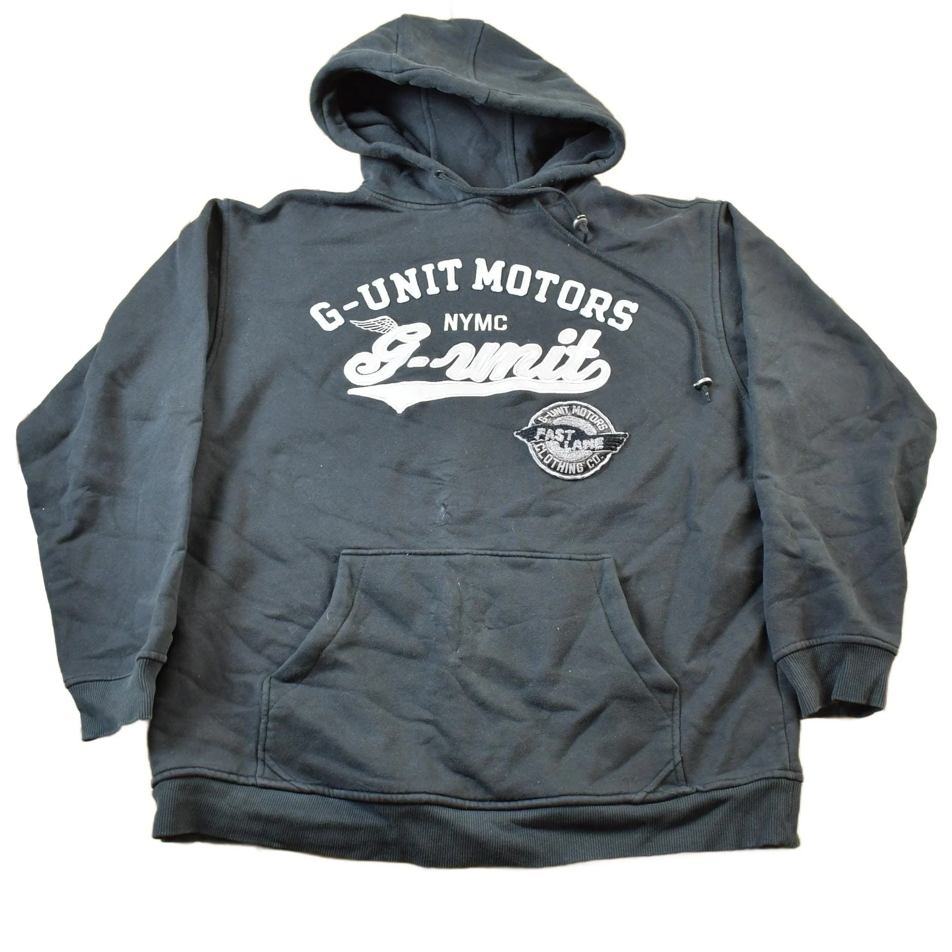 Vintage 1990s G-Unit Motors Embroidered Hoodie Men's 2XL