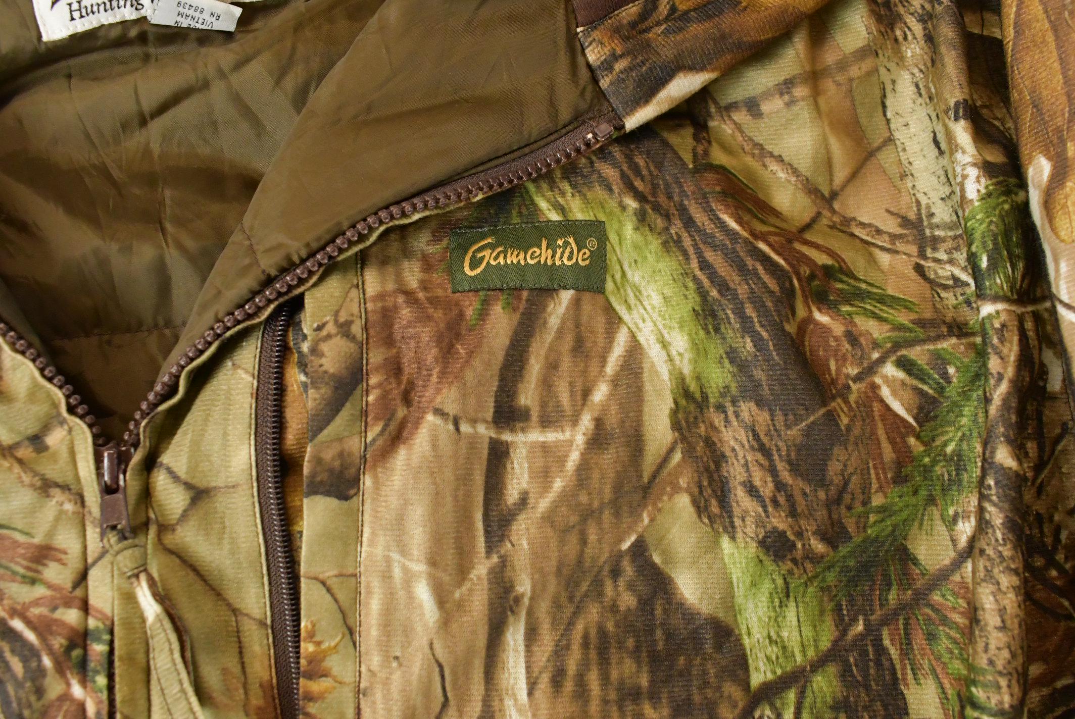 Vintage 1990s Gamehide Tree Camo Full Zip Hunting Jacket Men's 4X - Image 3