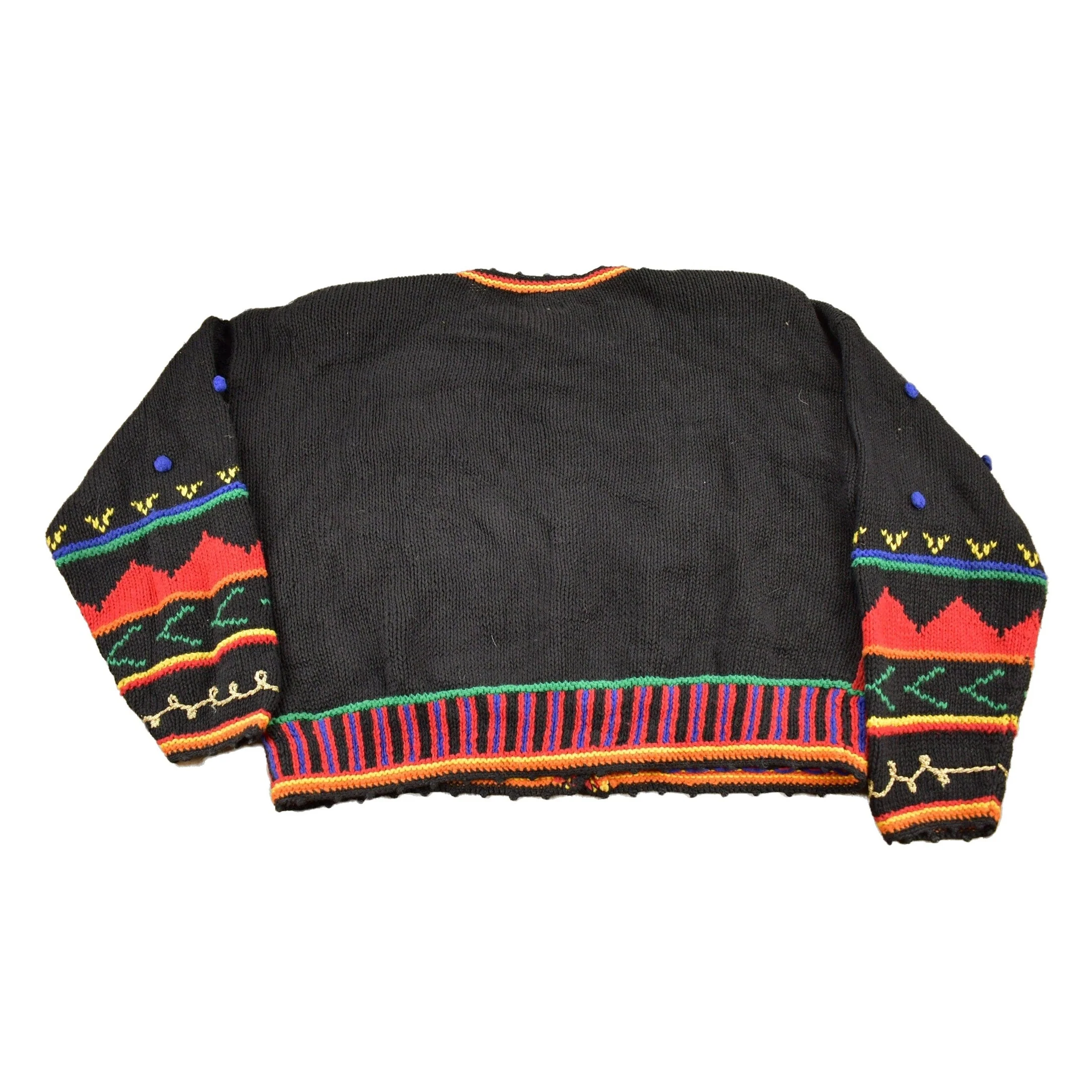 Vintage 1990s Gantos Button Up Knit Sweater Men's Large - Image 2