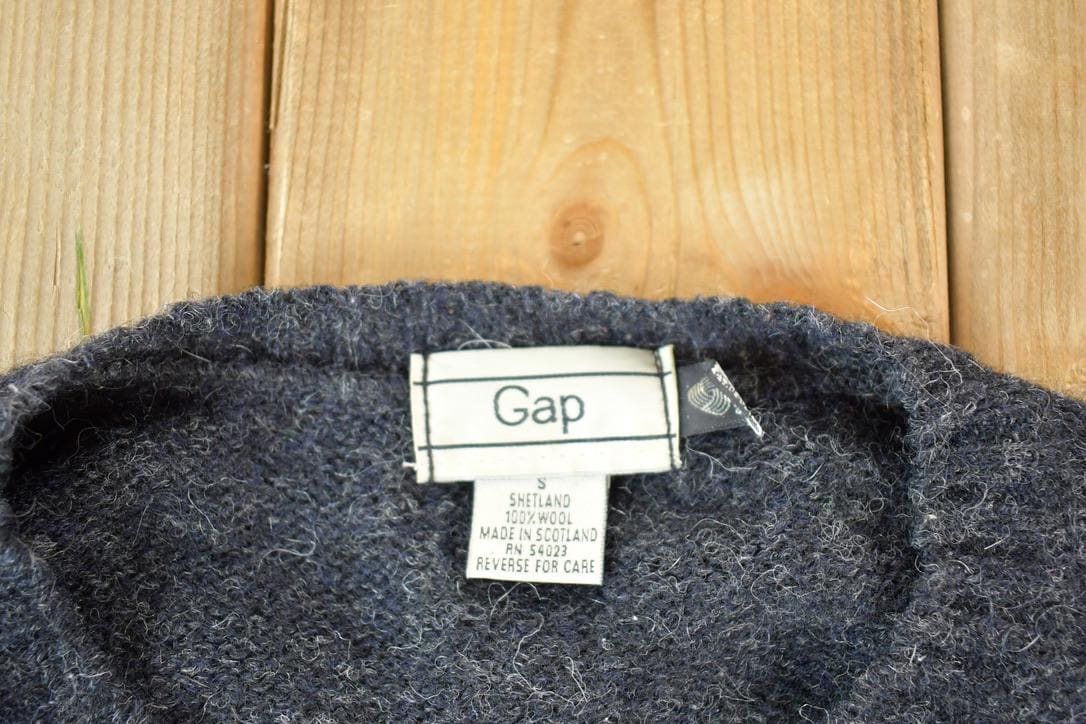 Vintage 1990s GAP 100% Wool Knit Sweater Men's M - Image 3