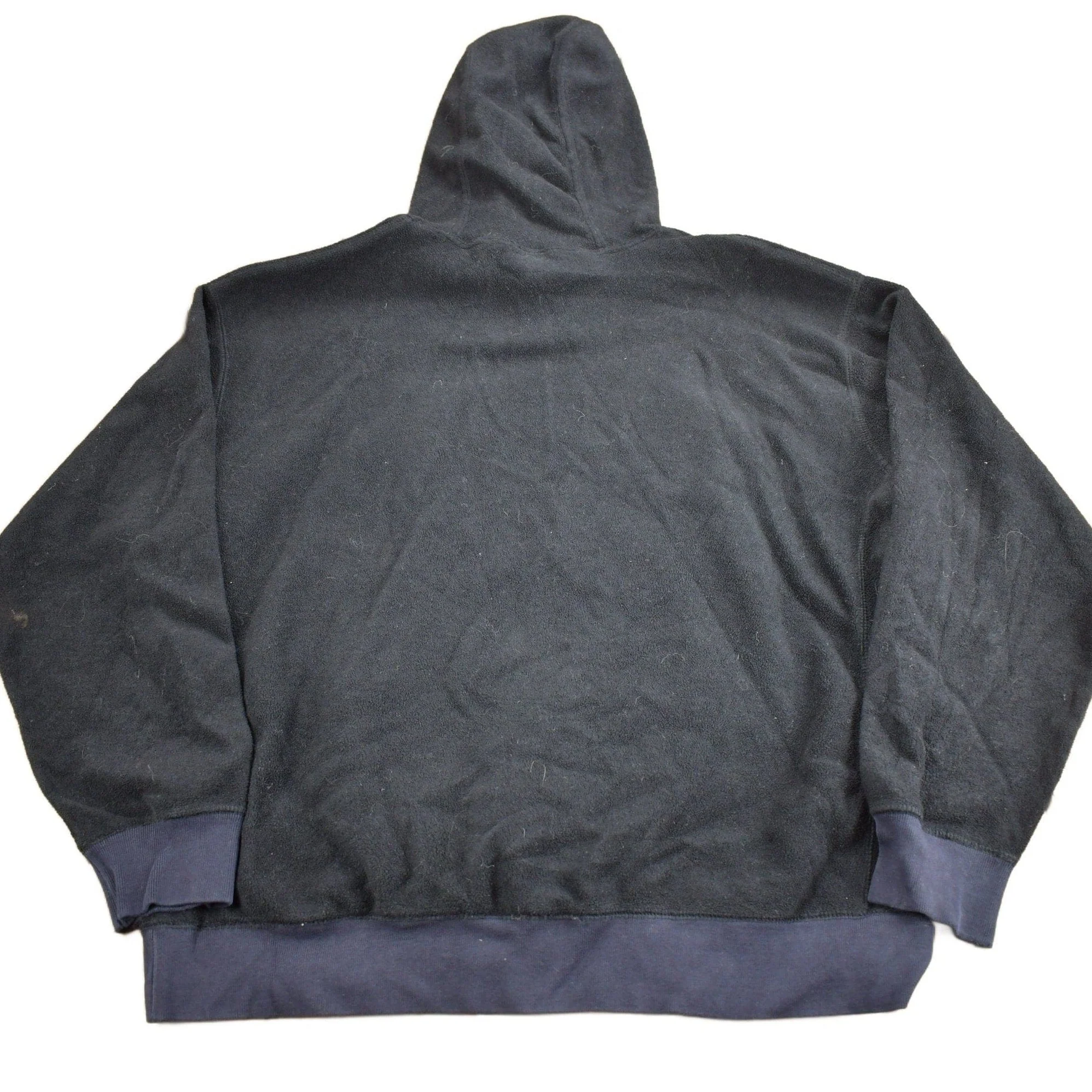 Vintage 1990s GAP Embroidered Fleece Hoodie Men's XL - Image 2