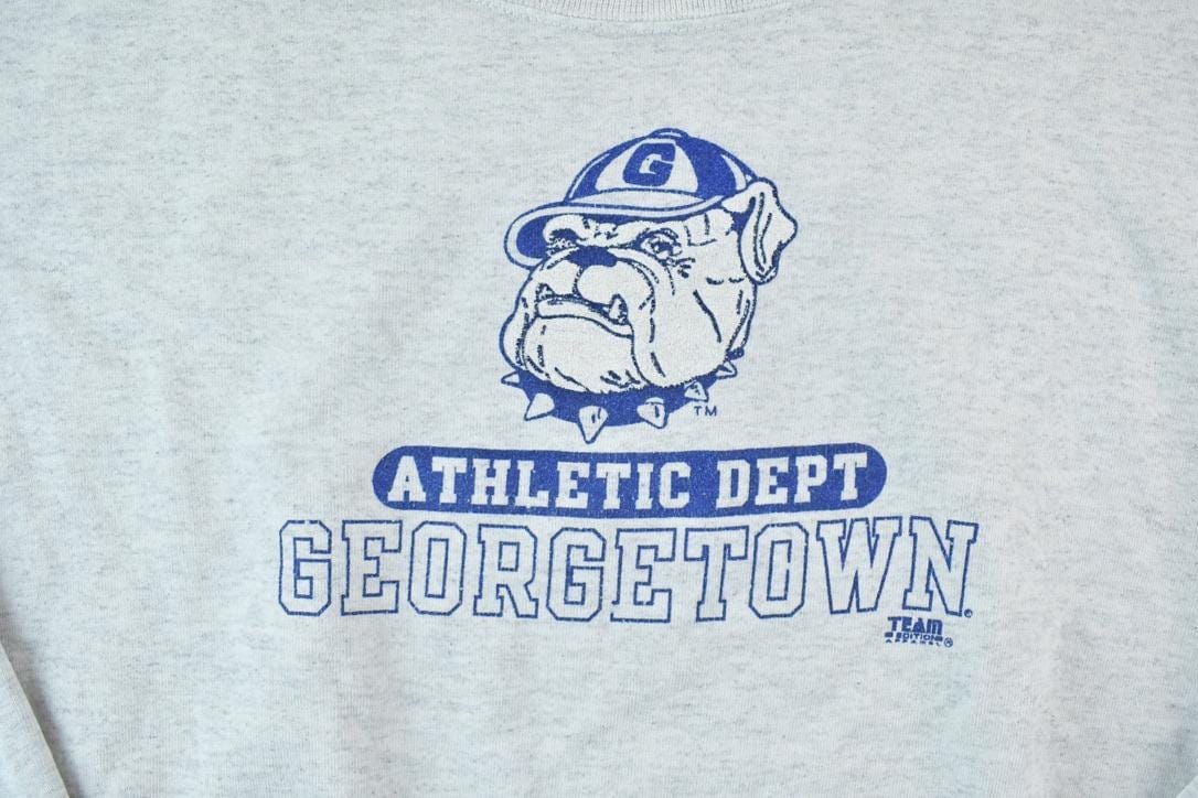 Vintage 1990s Georgetown Hoyas University Collegiate Crewneck Men's XL - Image 4