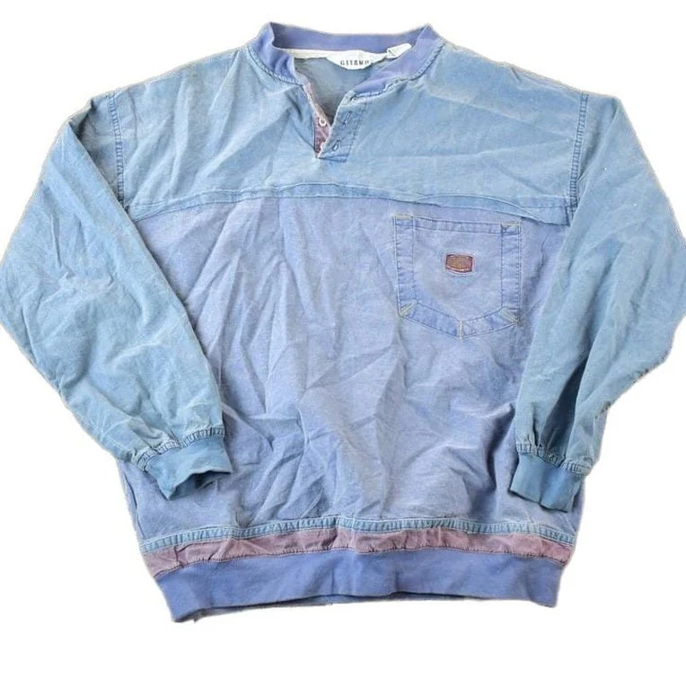Vintage 1990s Gitano Unique Souvenir Colour Block Crewneck Sweatshirt Made In USA Men's Large