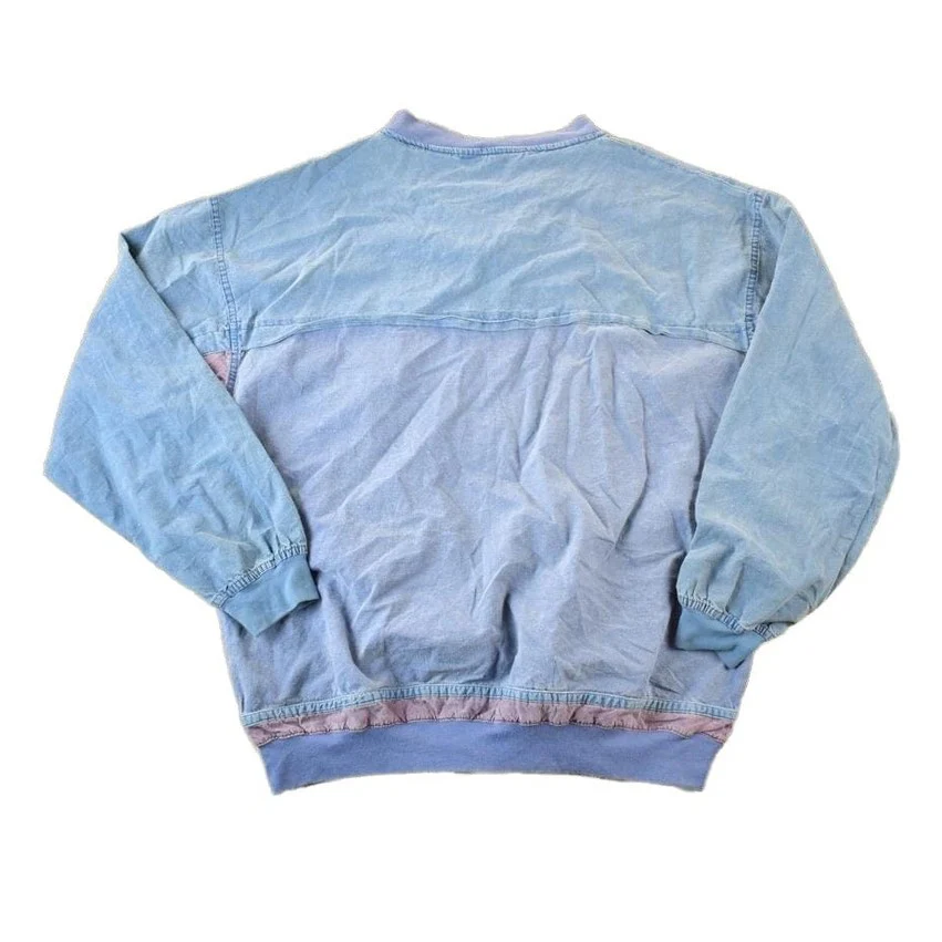 Vintage 1990s Gitano Unique Souvenir Colour Block Crewneck Sweatshirt Made In USA Men's Large - Image 2